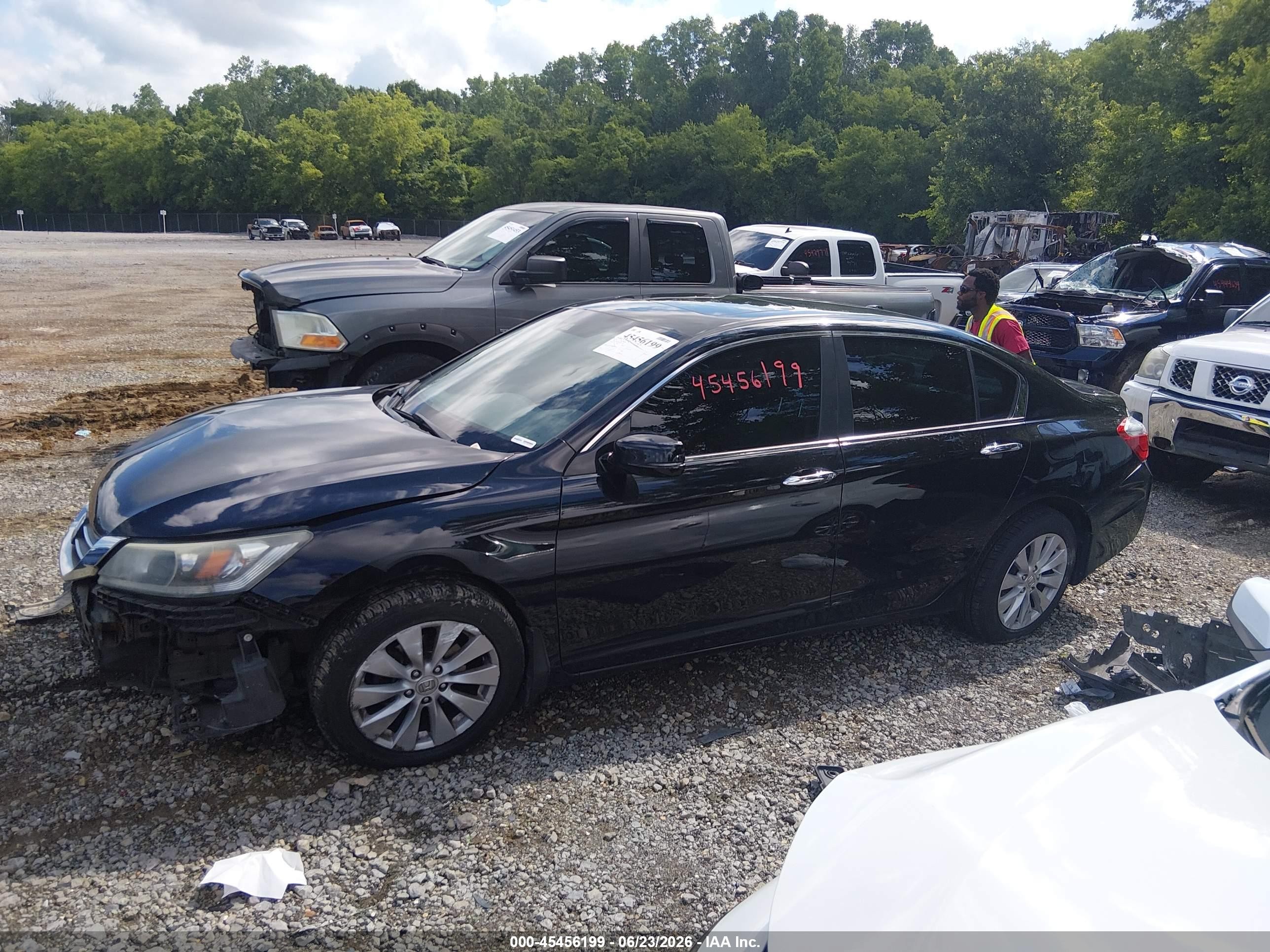2015 Honda Accord Ex-l Black vin: 1HGCR2F89FA176609