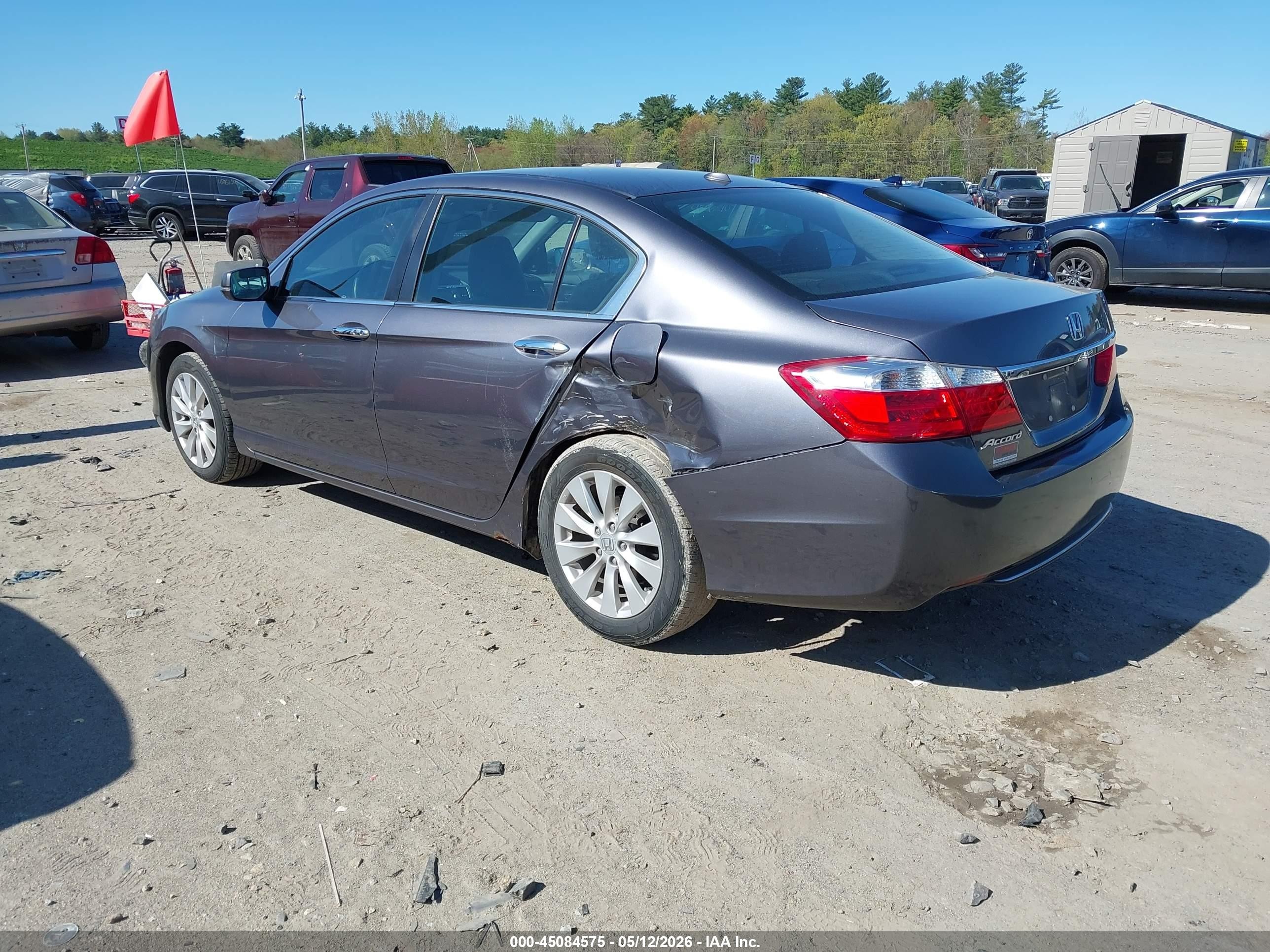 2015 Honda Accord Ex-l Серый vin: 1HGCR2F89FA203436