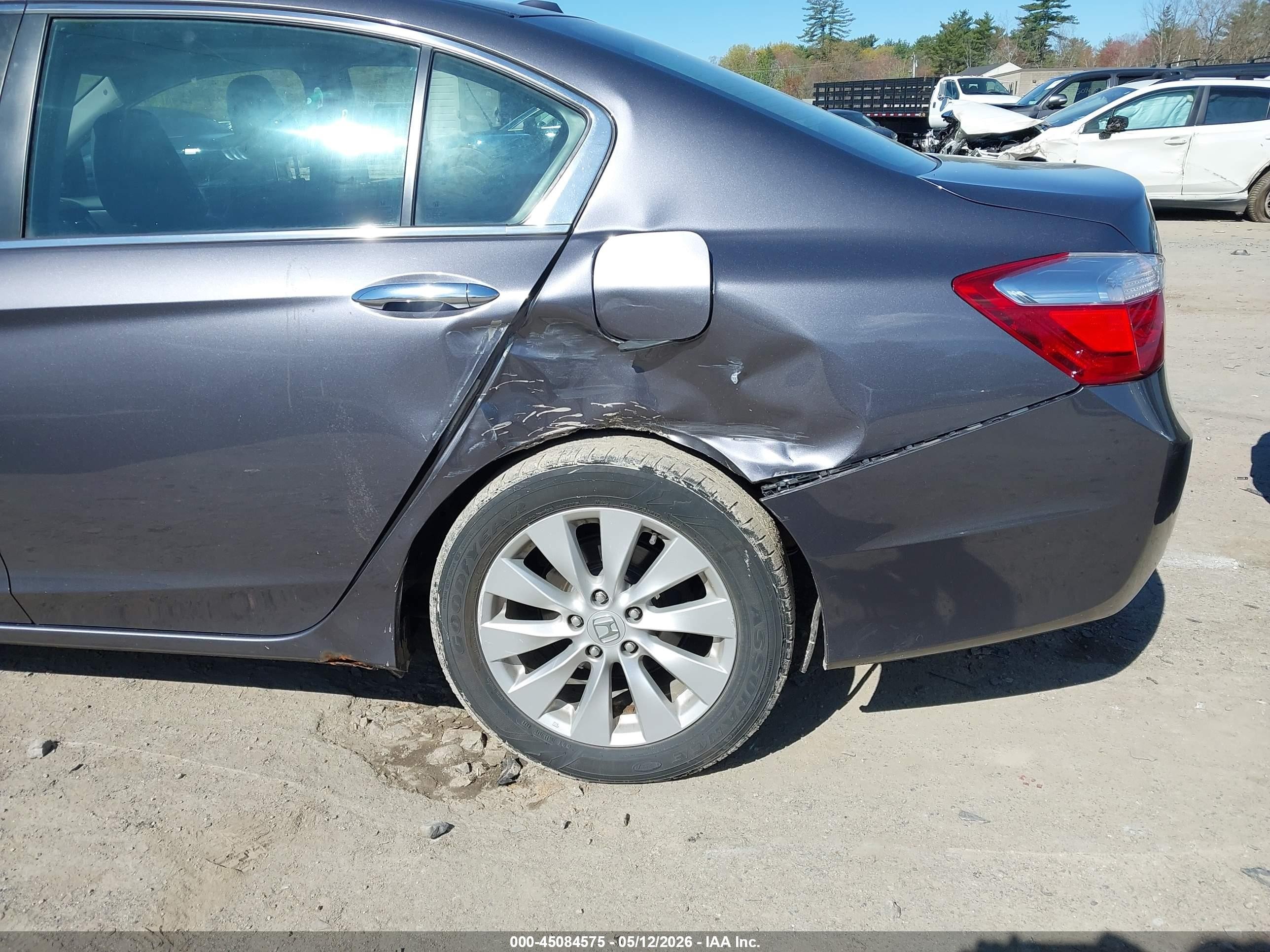 2015 Honda Accord Ex-l Серый vin: 1HGCR2F89FA203436