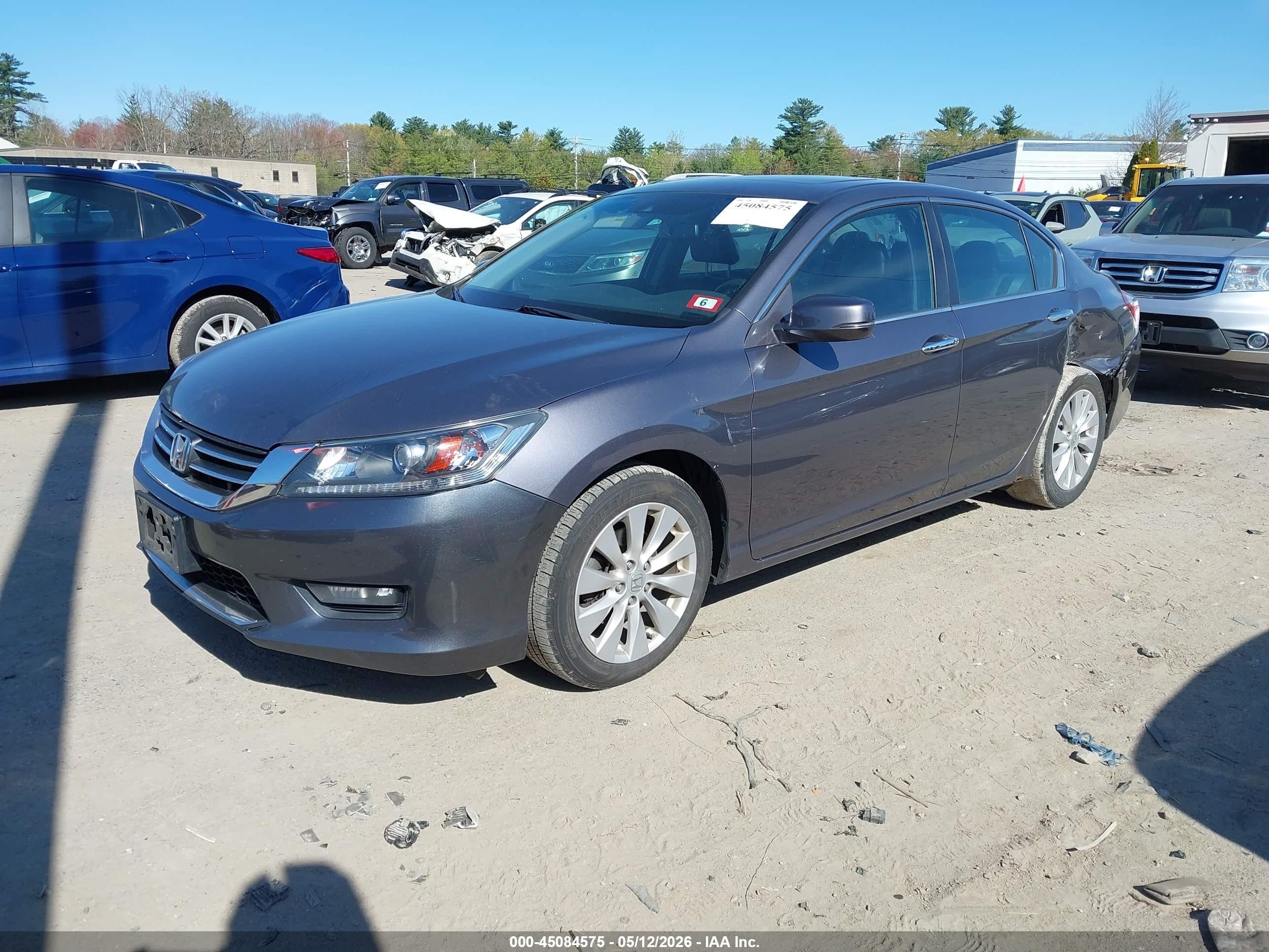 2015 Honda Accord Ex-l Серый vin: 1HGCR2F89FA203436