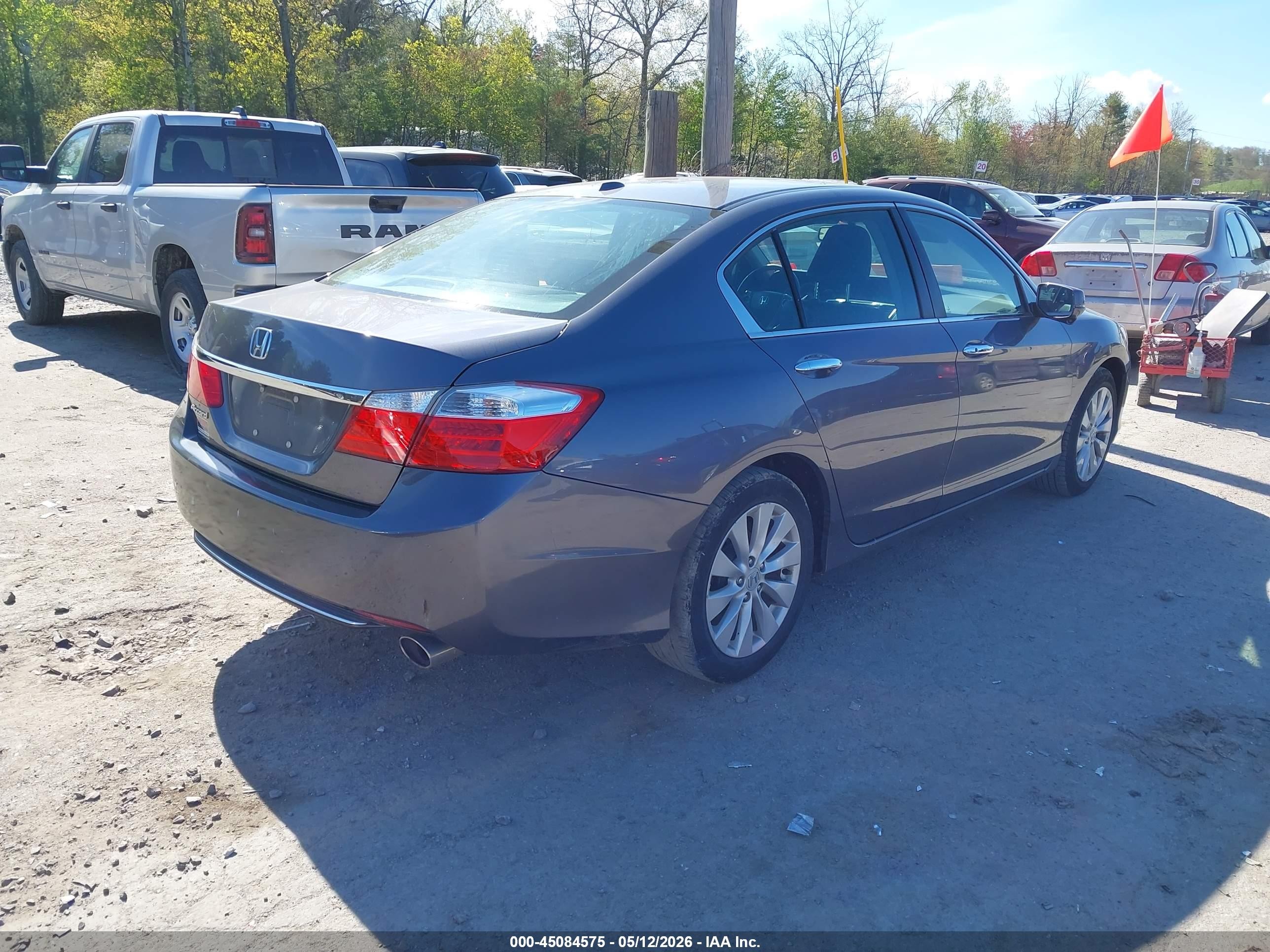 2015 Honda Accord Ex-l Серый vin: 1HGCR2F89FA203436