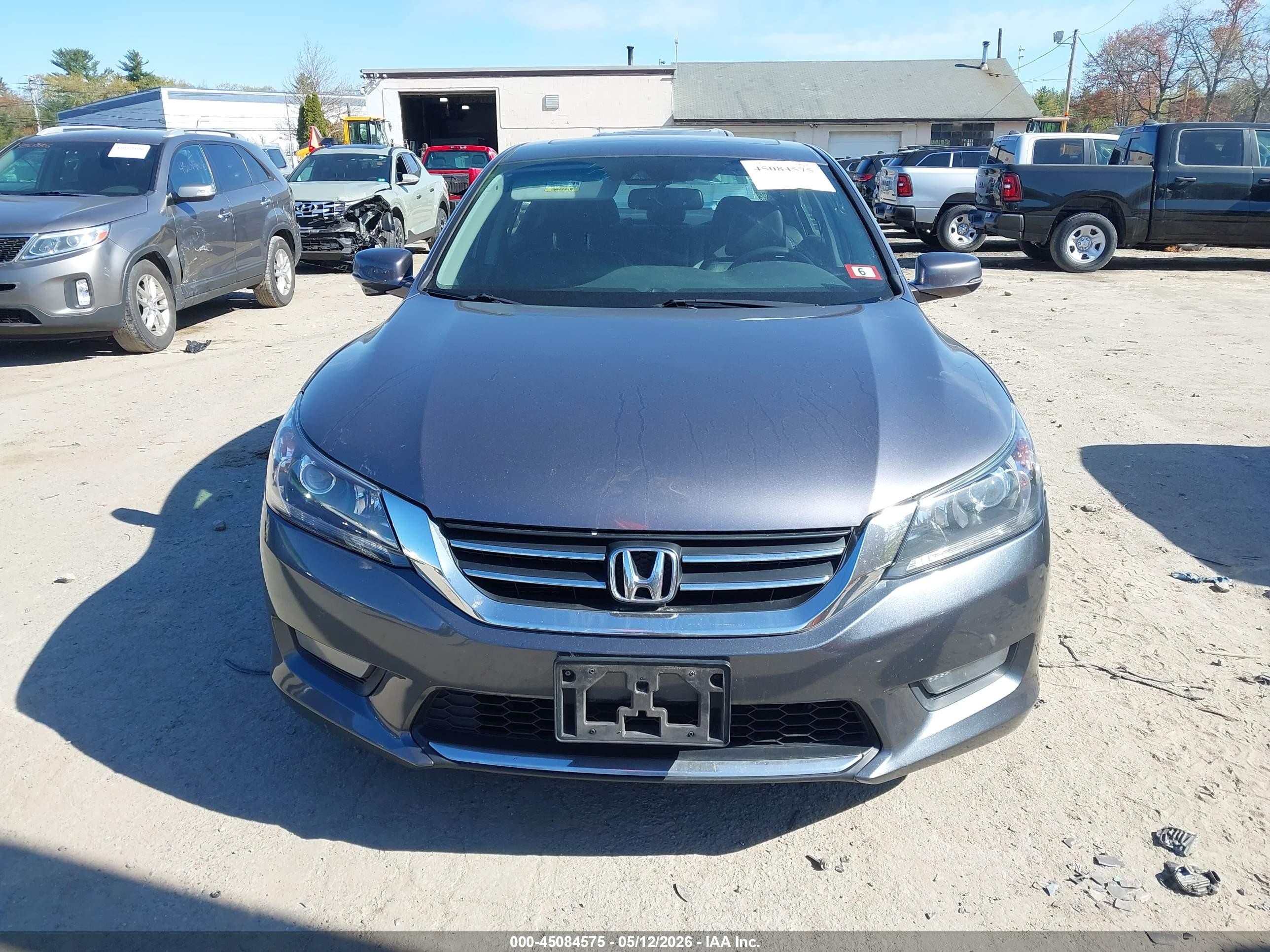 2015 Honda Accord Ex-l Серый vin: 1HGCR2F89FA203436