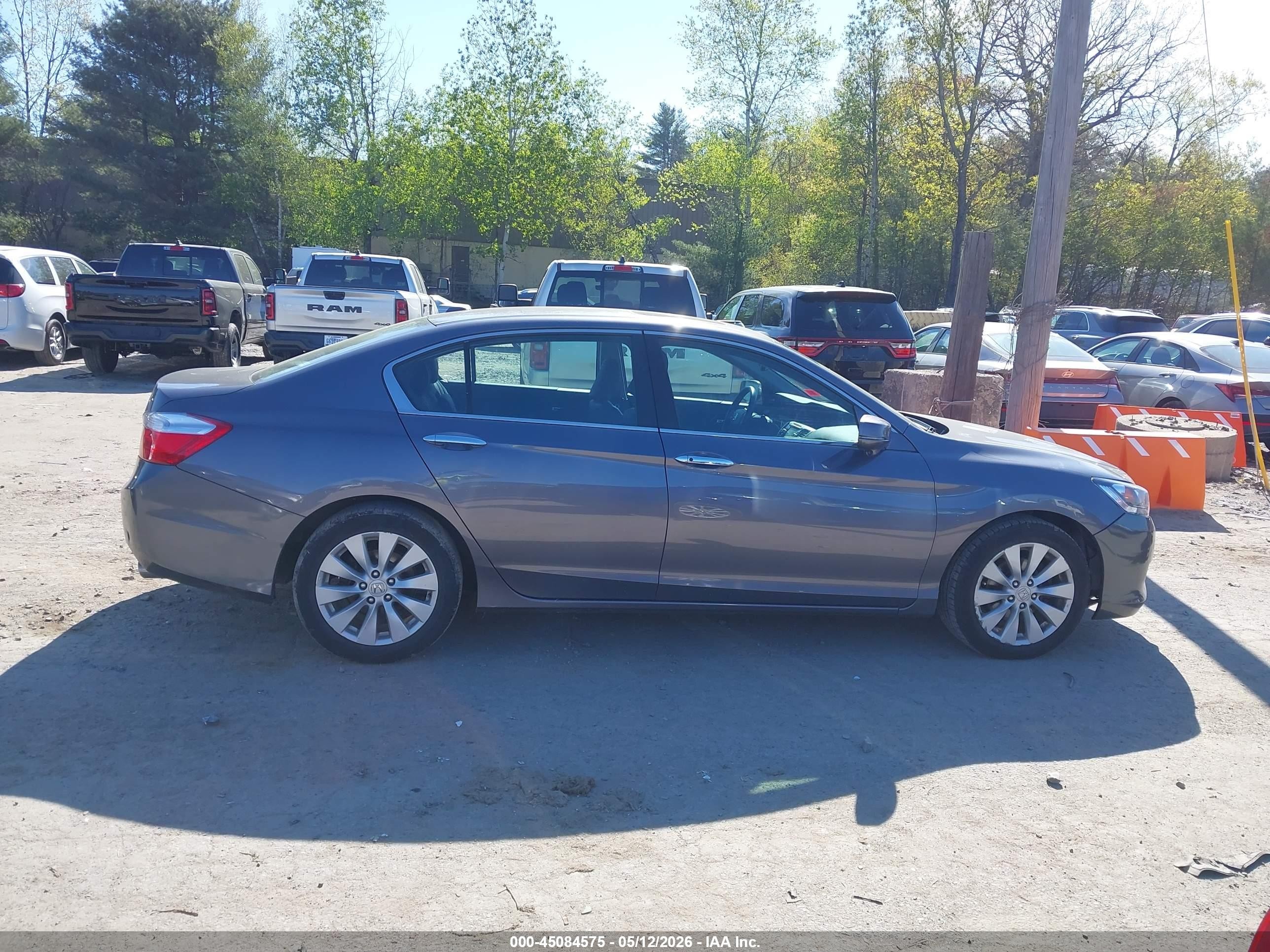 2015 Honda Accord Ex-l Серый vin: 1HGCR2F89FA203436