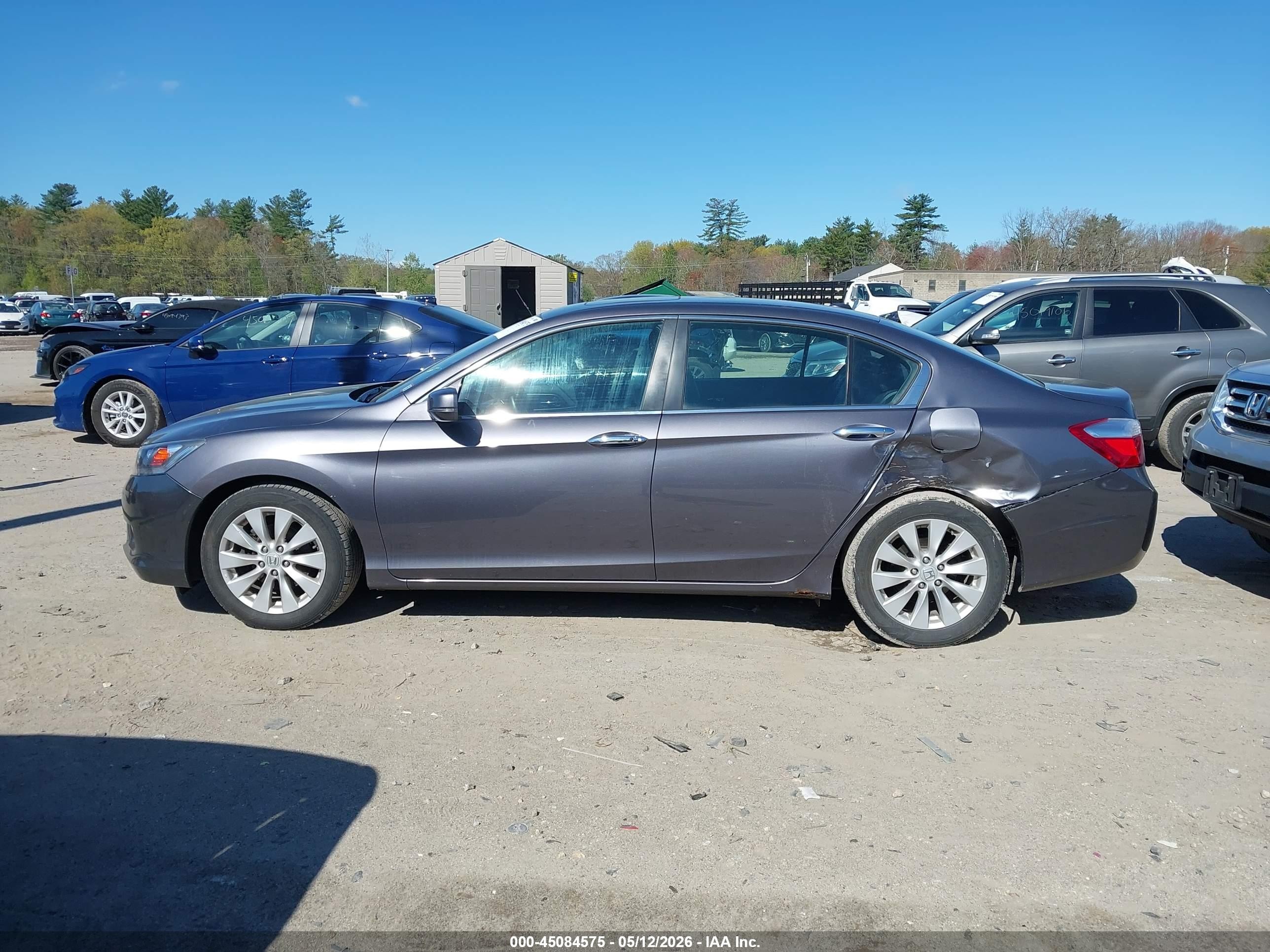2015 Honda Accord Ex-l Серый vin: 1HGCR2F89FA203436