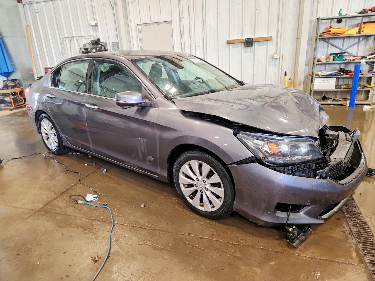 2015 Honda Accord Exl Gray vin: 1HGCR2F89FA232659