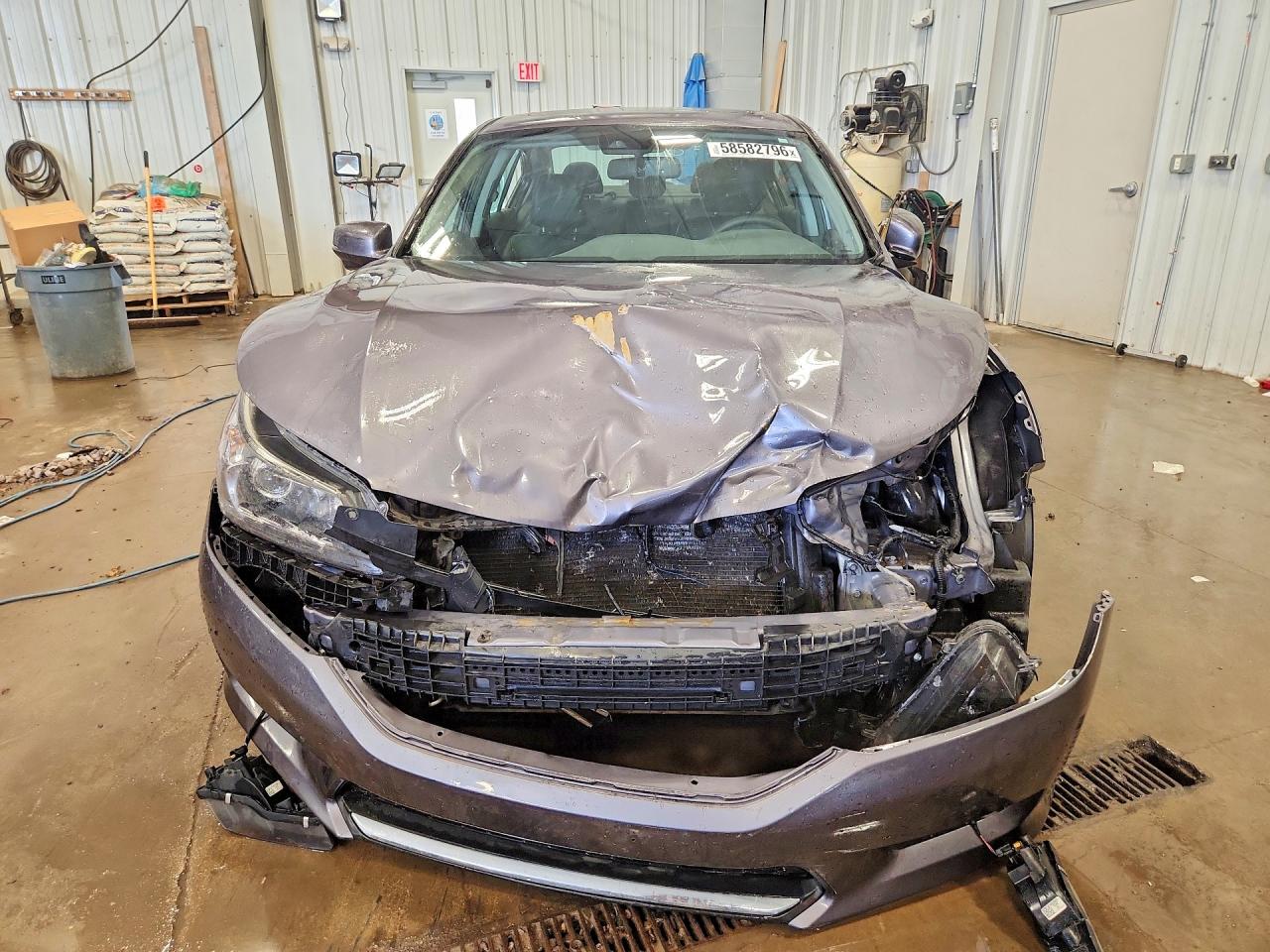 2015 Honda Accord Exl Gray vin: 1HGCR2F89FA232659