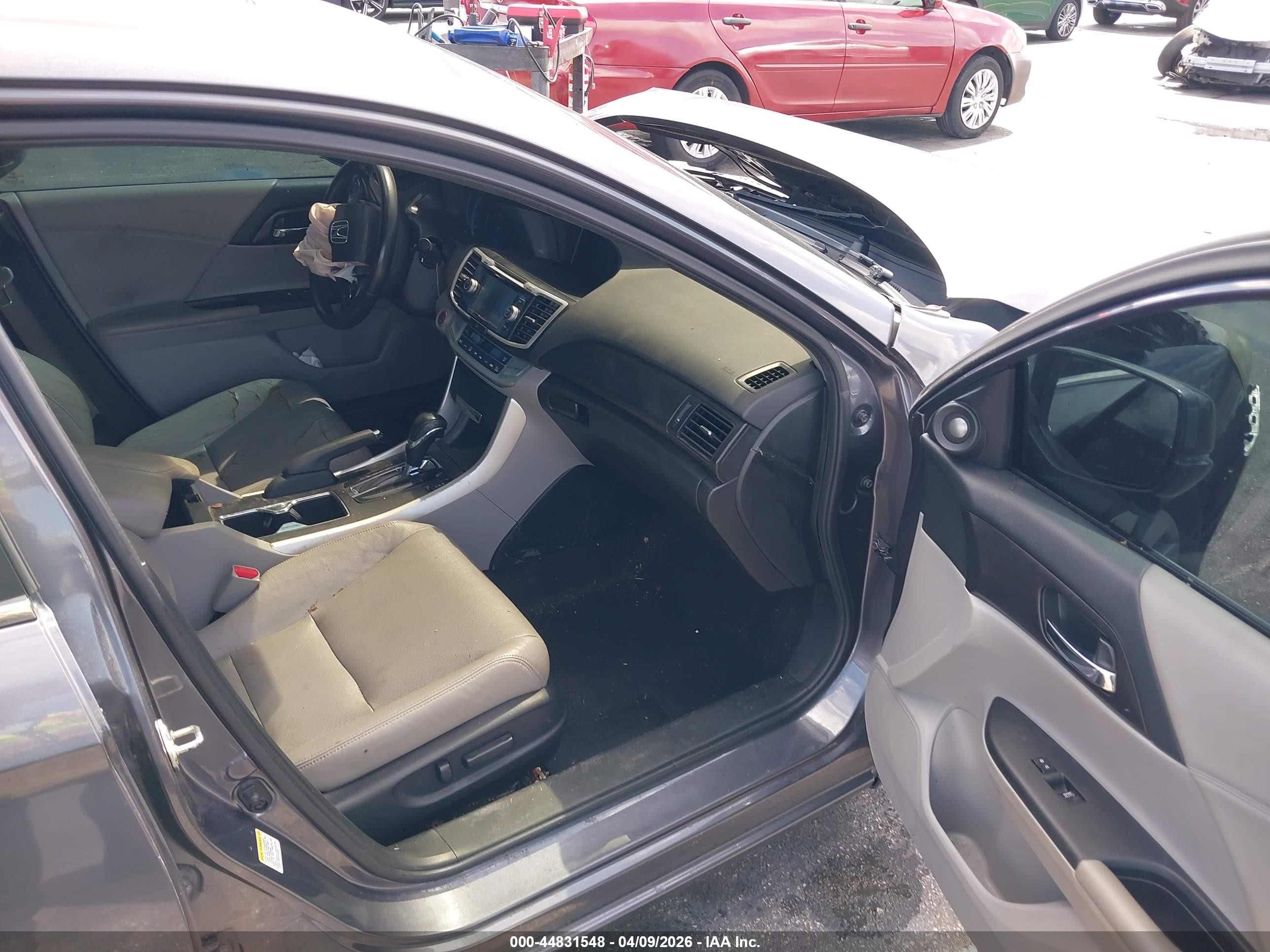 2015 Honda Accord Ex-l Gray vin: 1HGCR2F89FA263331