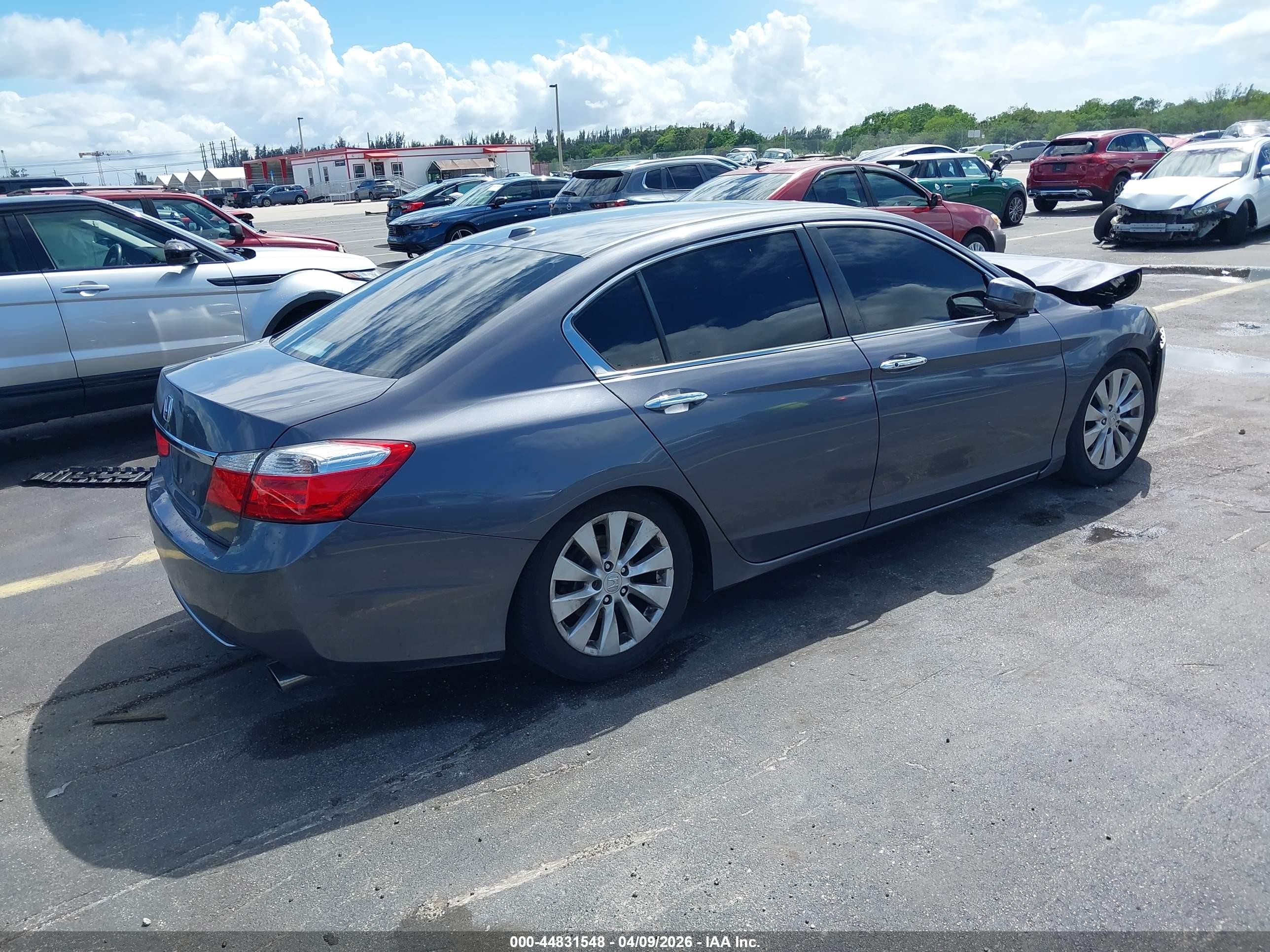 2015 Honda Accord Ex-l Gray vin: 1HGCR2F89FA263331