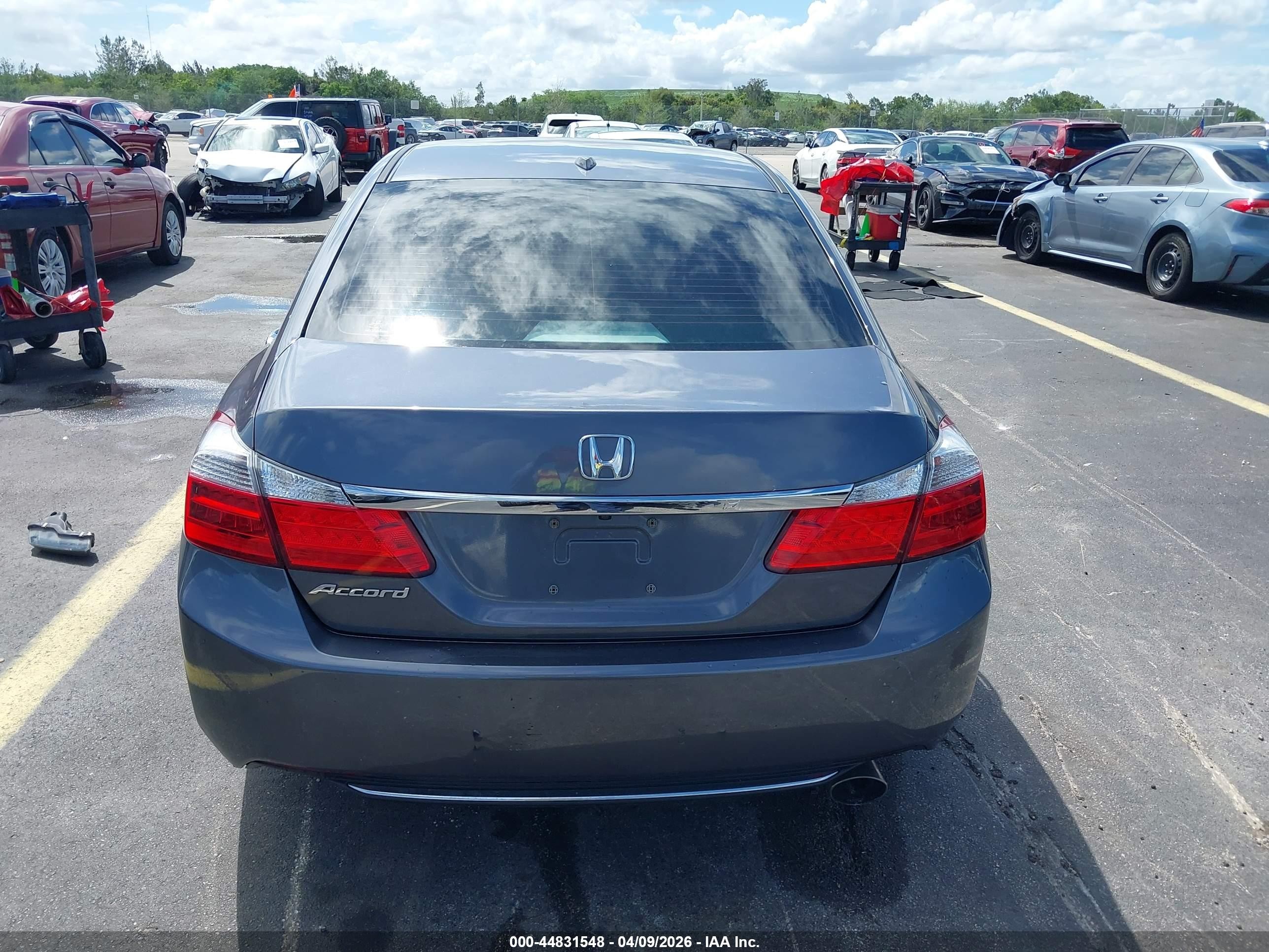 2015 Honda Accord Ex-l Gray vin: 1HGCR2F89FA263331