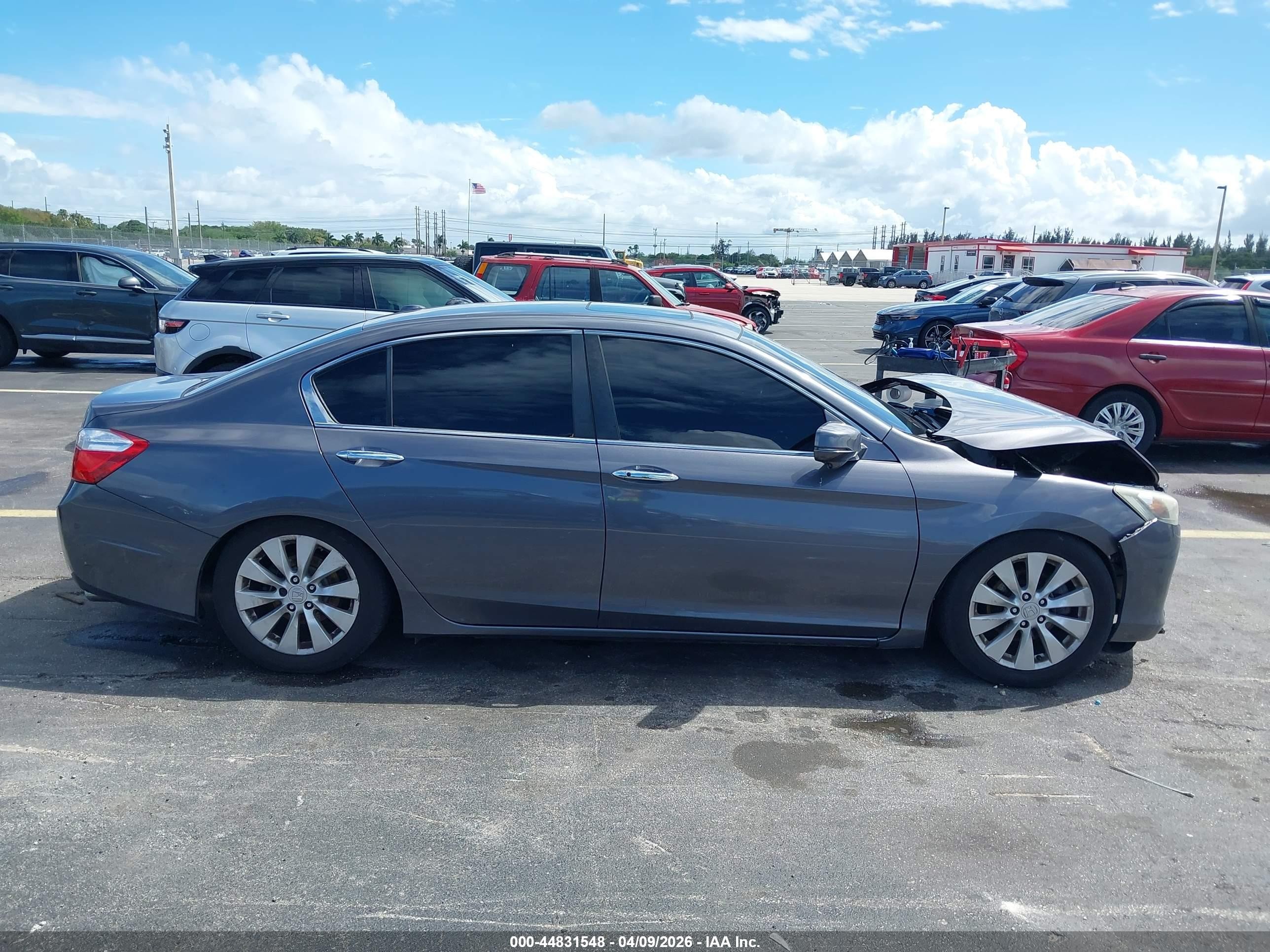 2015 Honda Accord Ex-l Gray vin: 1HGCR2F89FA263331