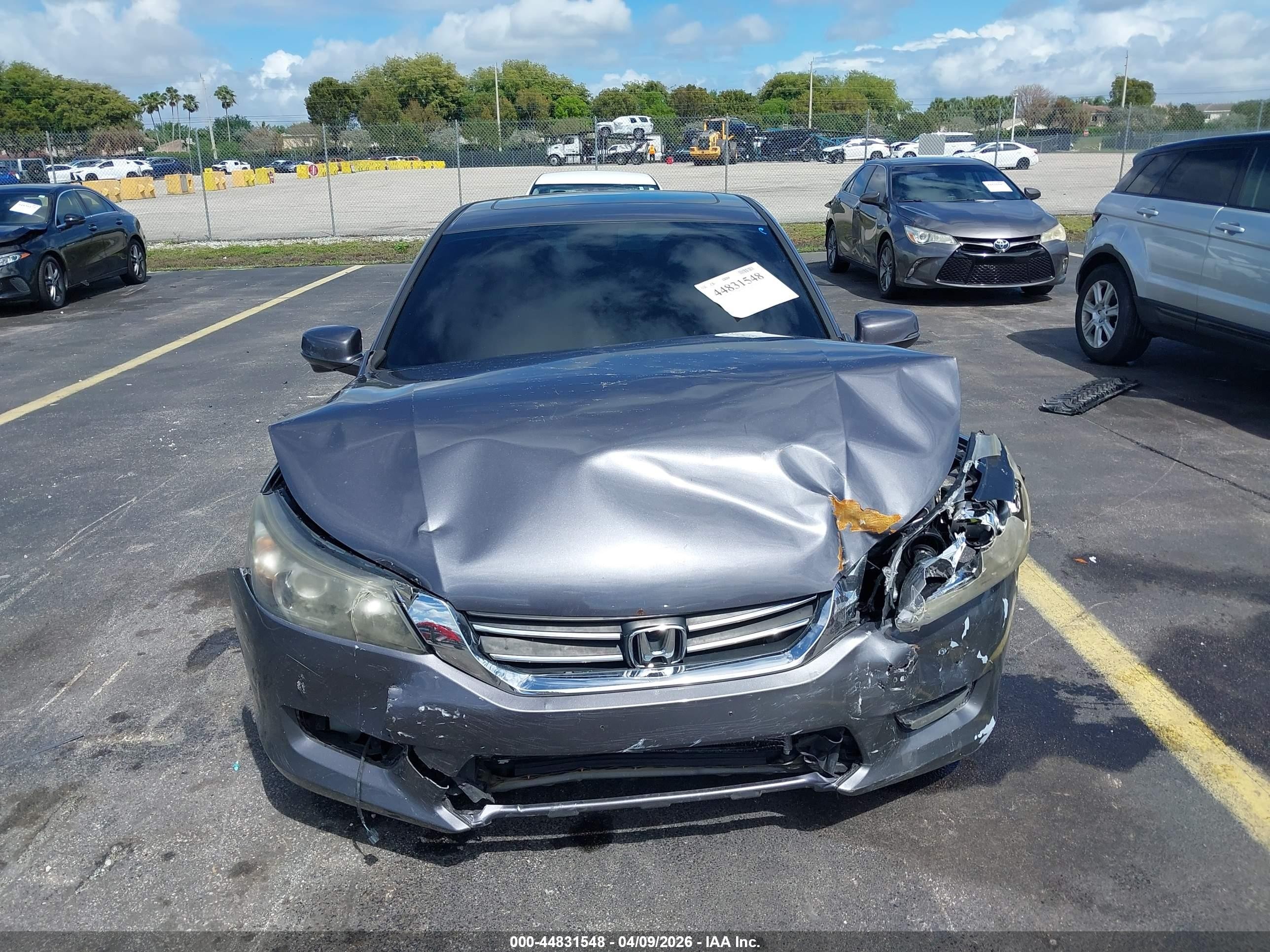 2015 Honda Accord Ex-l Gray vin: 1HGCR2F89FA263331