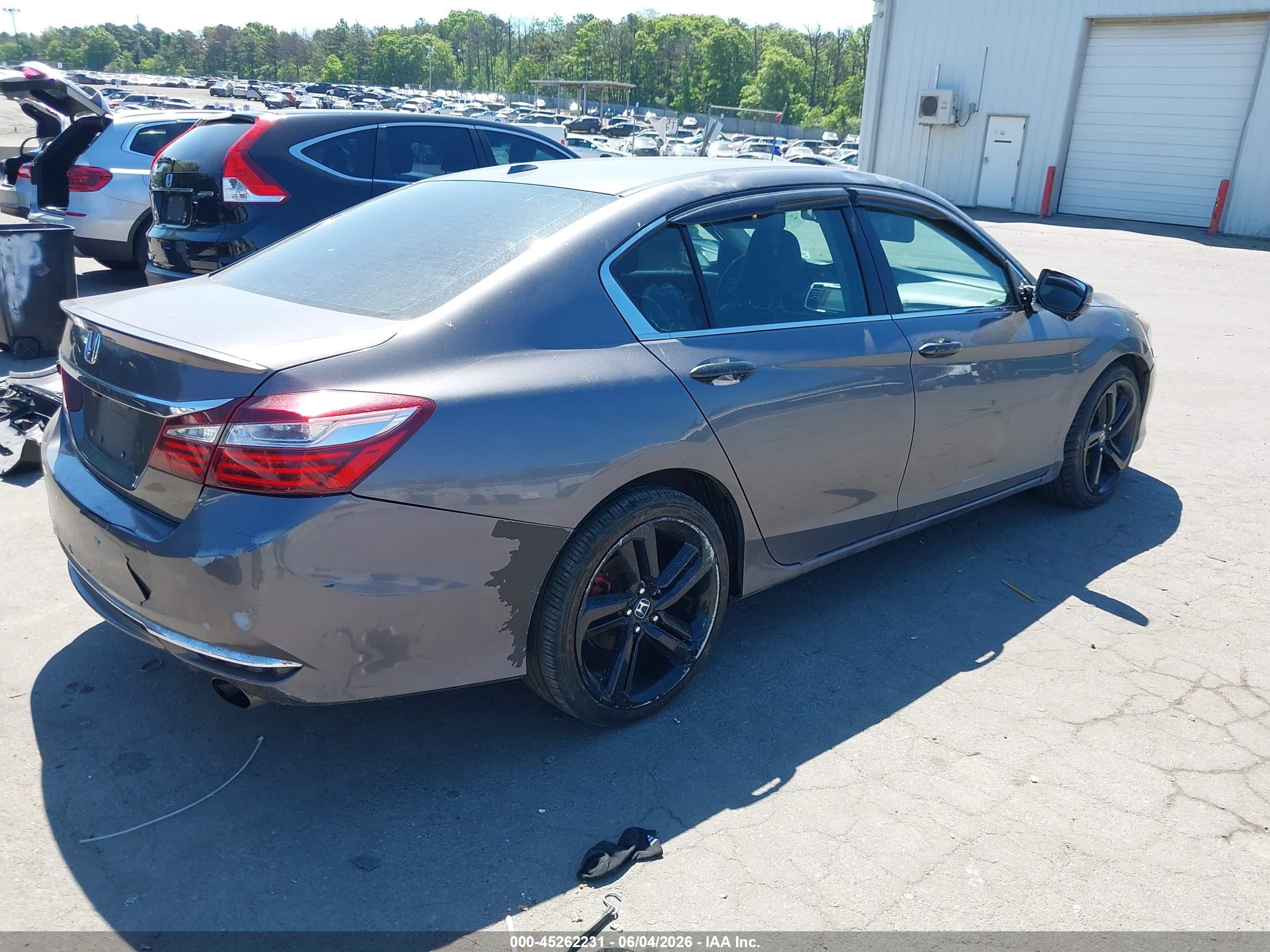 2017 Honda Accord Ex-l Gray vin: 1HGCR2F89HA084614