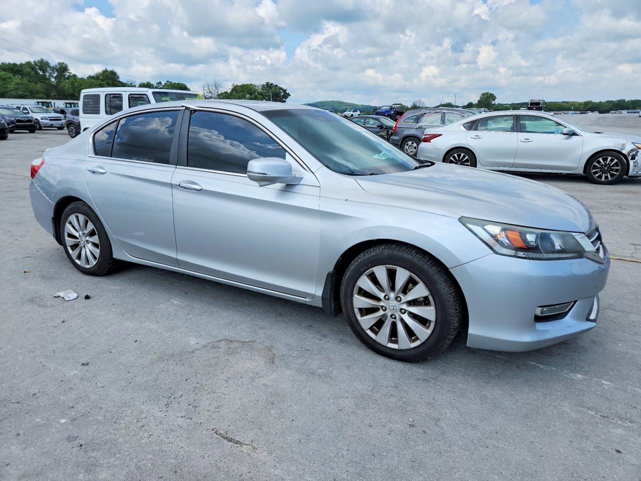 2013 Honda Accord Exl Серебряный vin: 1HGCR2F8XDA007146