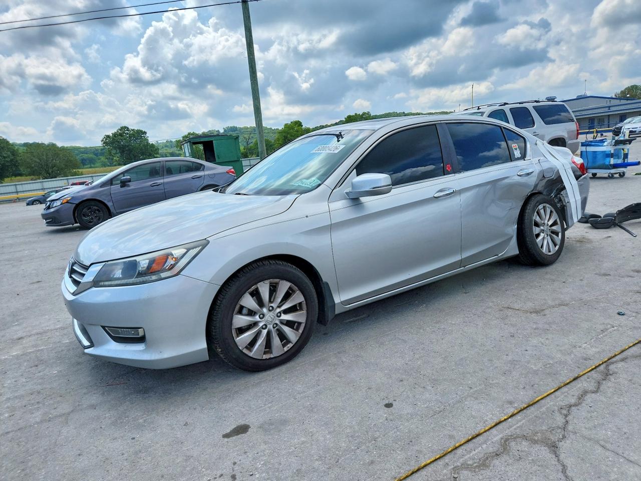 2013 Honda Accord Exl Серебряный vin: 1HGCR2F8XDA007146