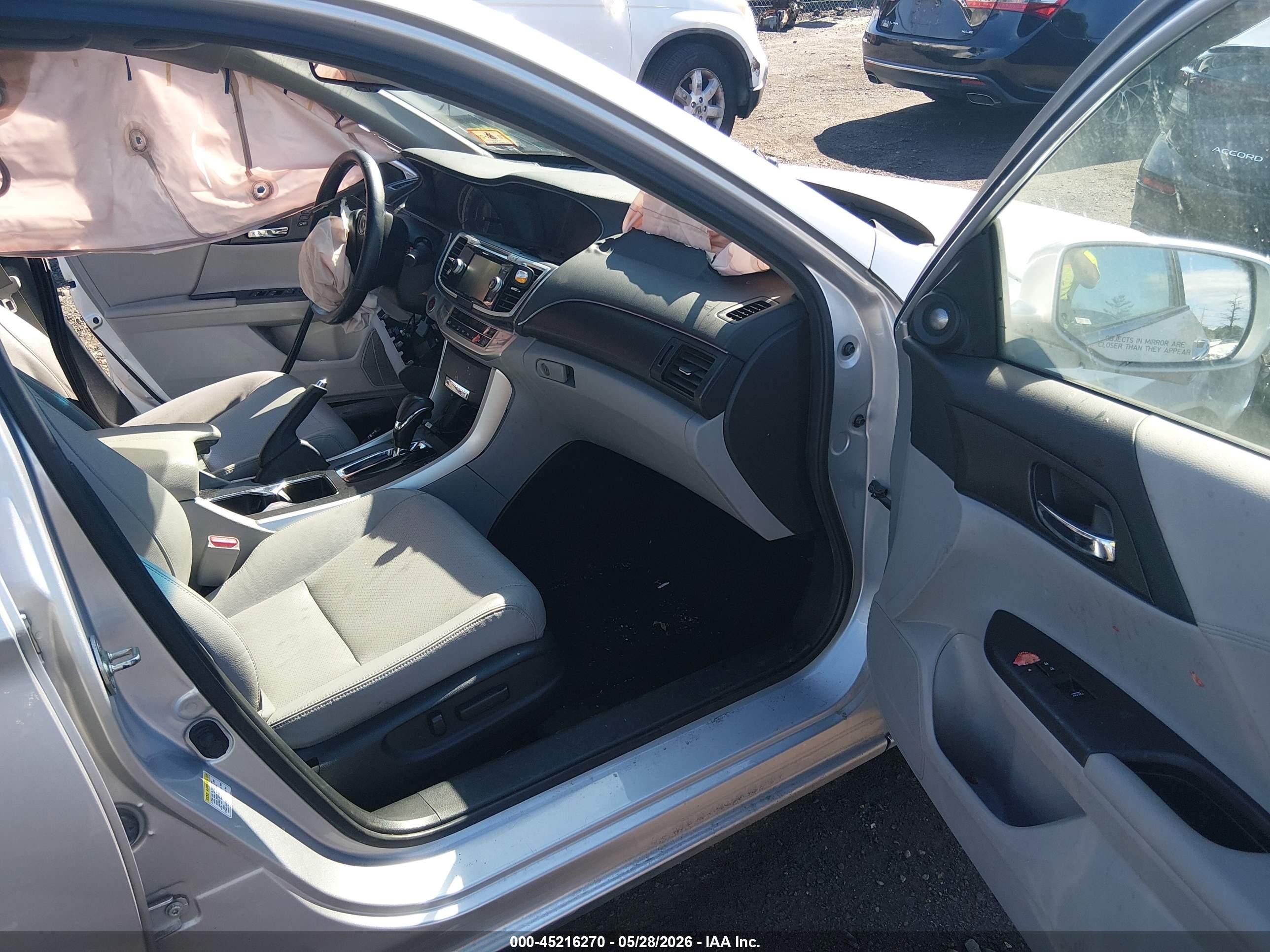 2013 Honda Accord Ex-l Silver vin: 1HGCR2F8XDA017062