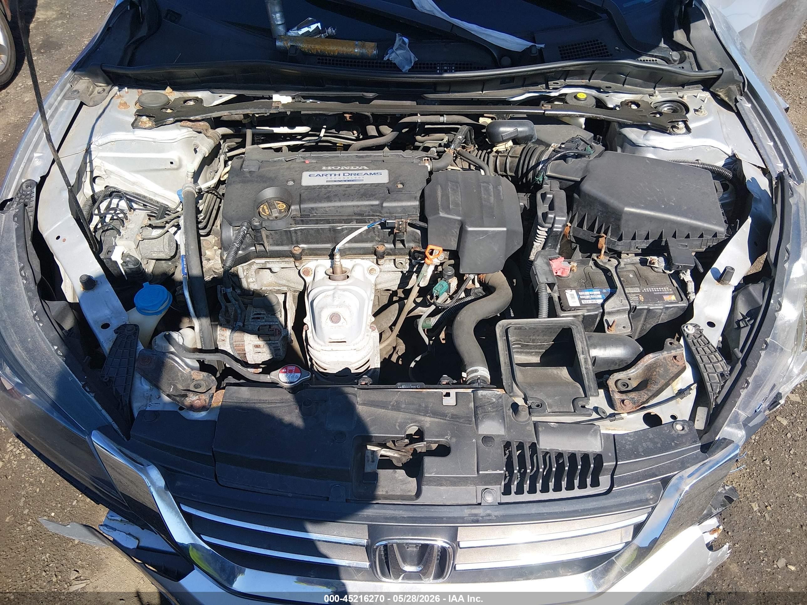 2013 Honda Accord Ex-l Silver vin: 1HGCR2F8XDA017062