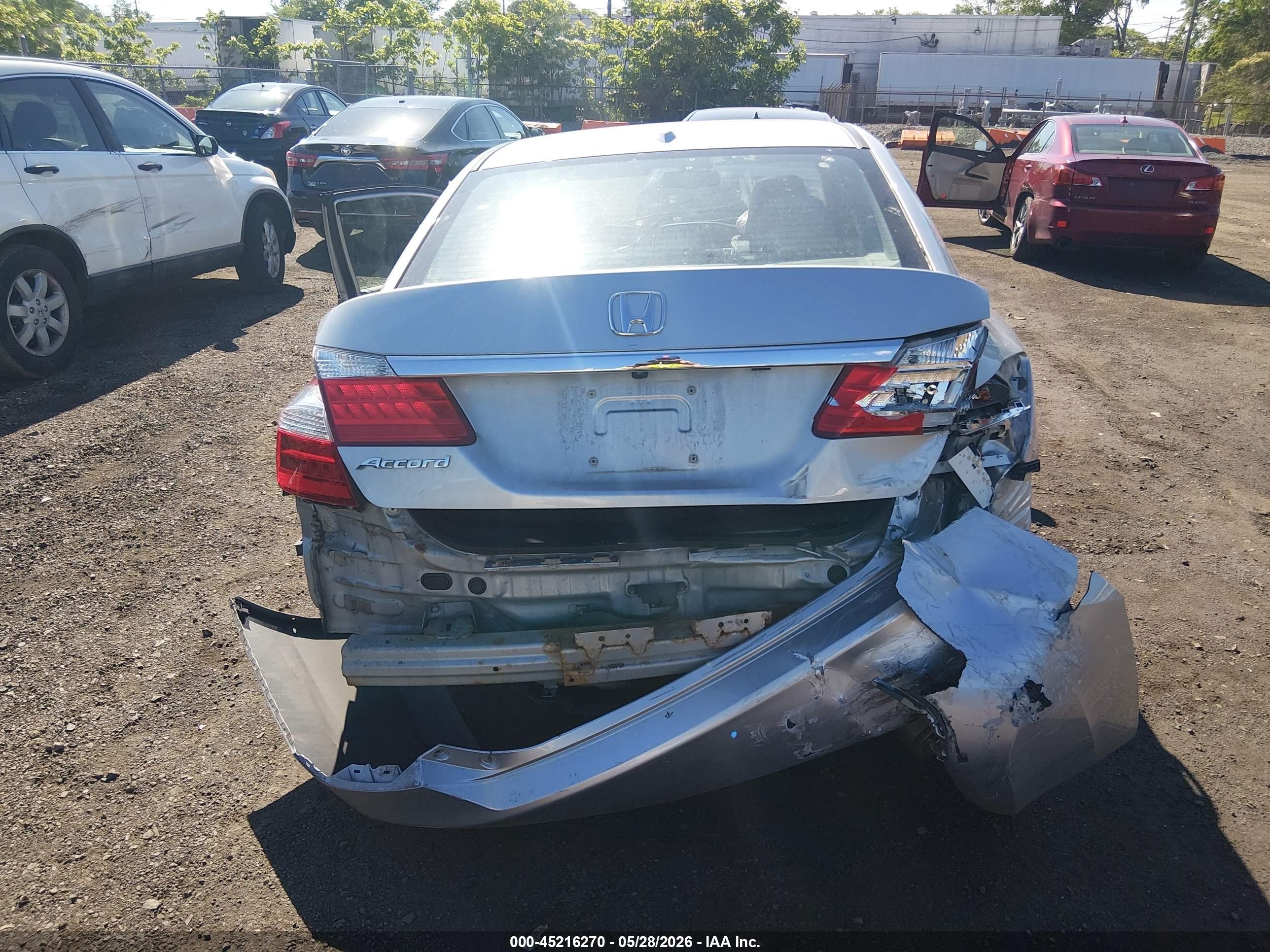 2013 Honda Accord Ex-l Silver vin: 1HGCR2F8XDA017062