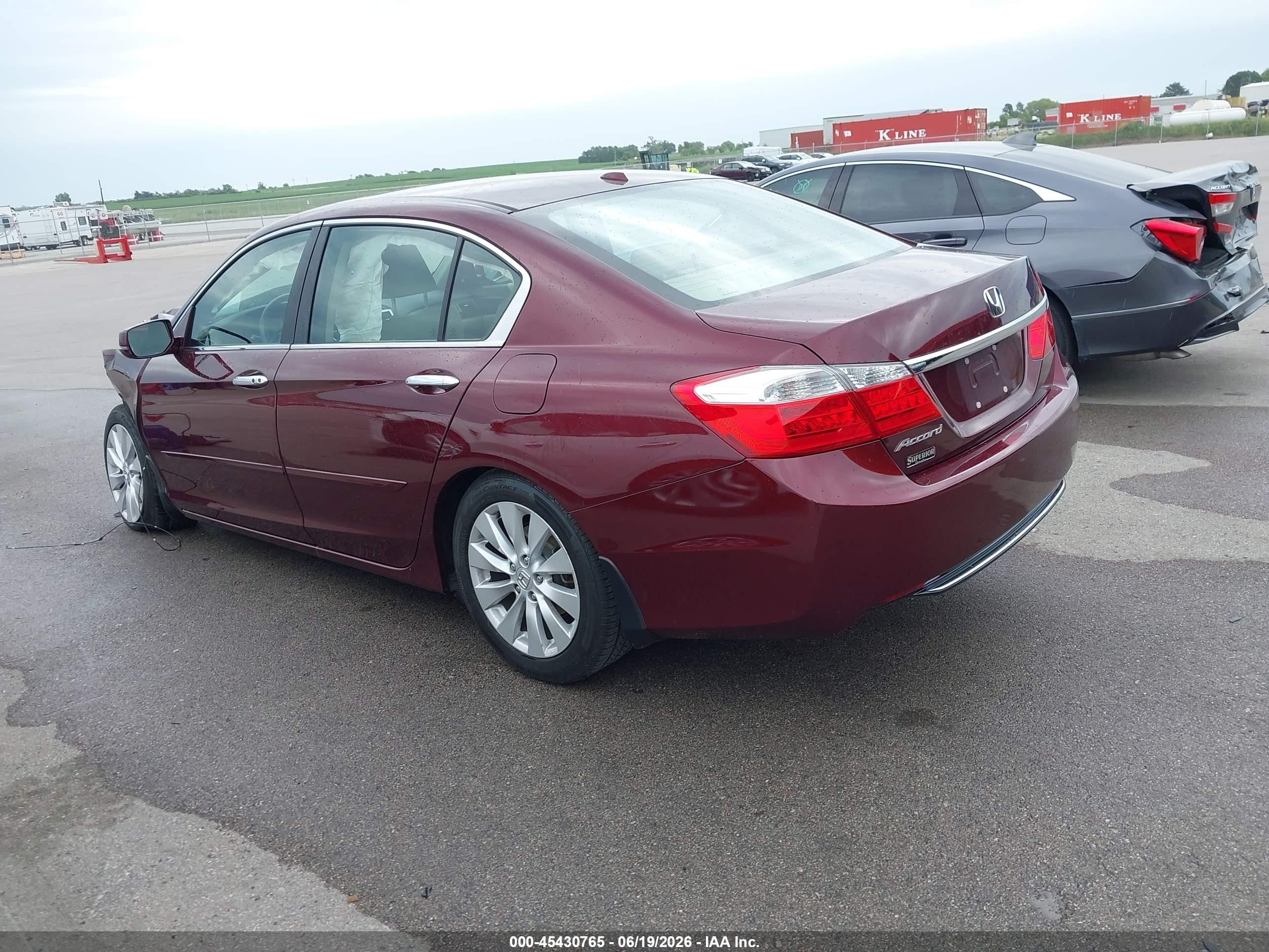 2013 Honda Accord Ex-l Maroon vin: 1HGCR2F8XDA018969