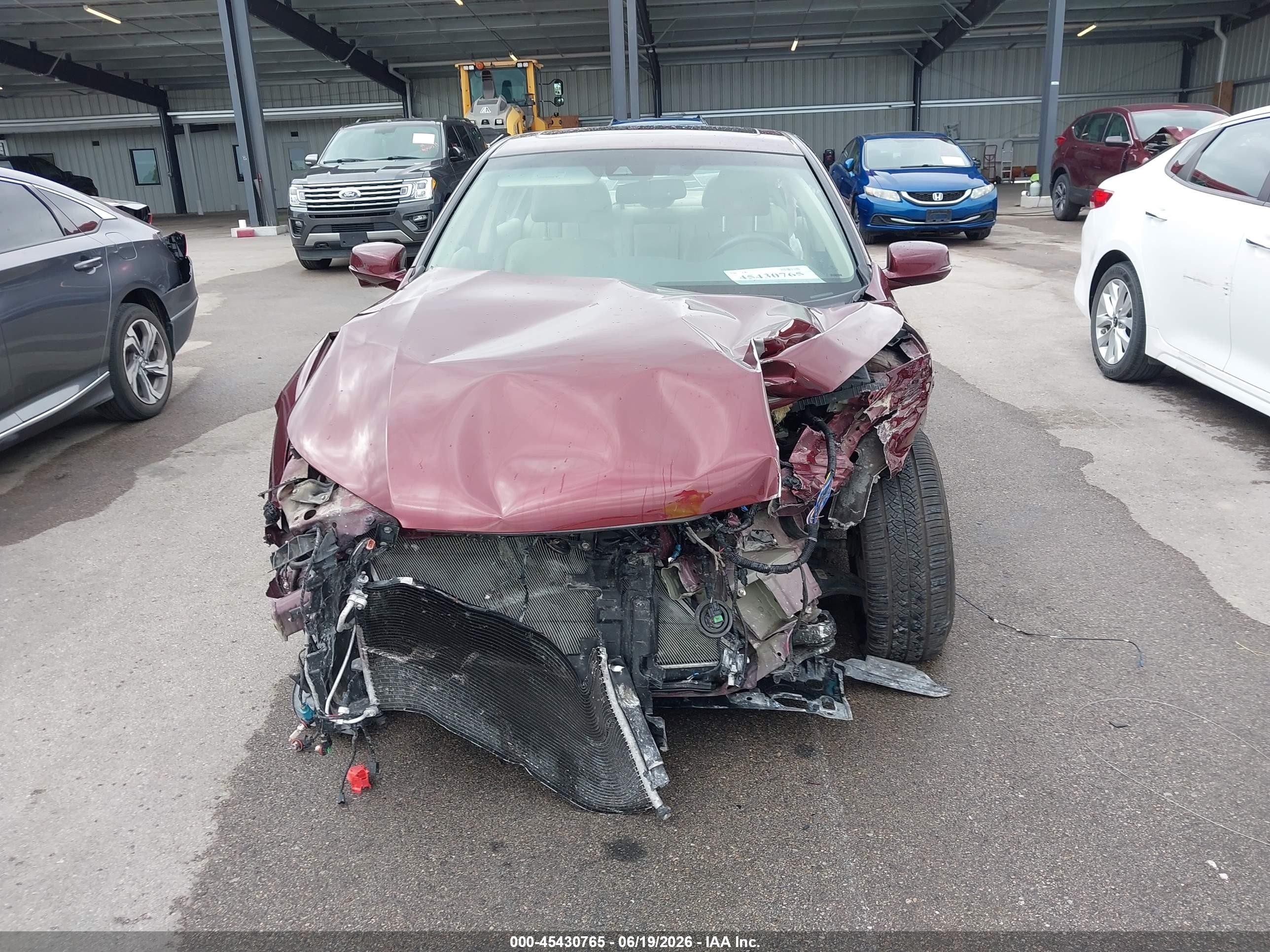 2013 Honda Accord Ex-l Maroon vin: 1HGCR2F8XDA018969