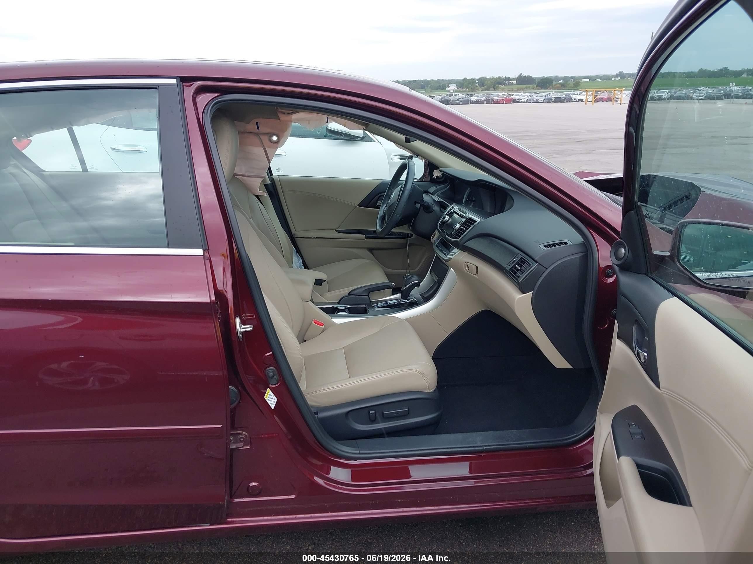 2013 Honda Accord Ex-l Maroon vin: 1HGCR2F8XDA018969