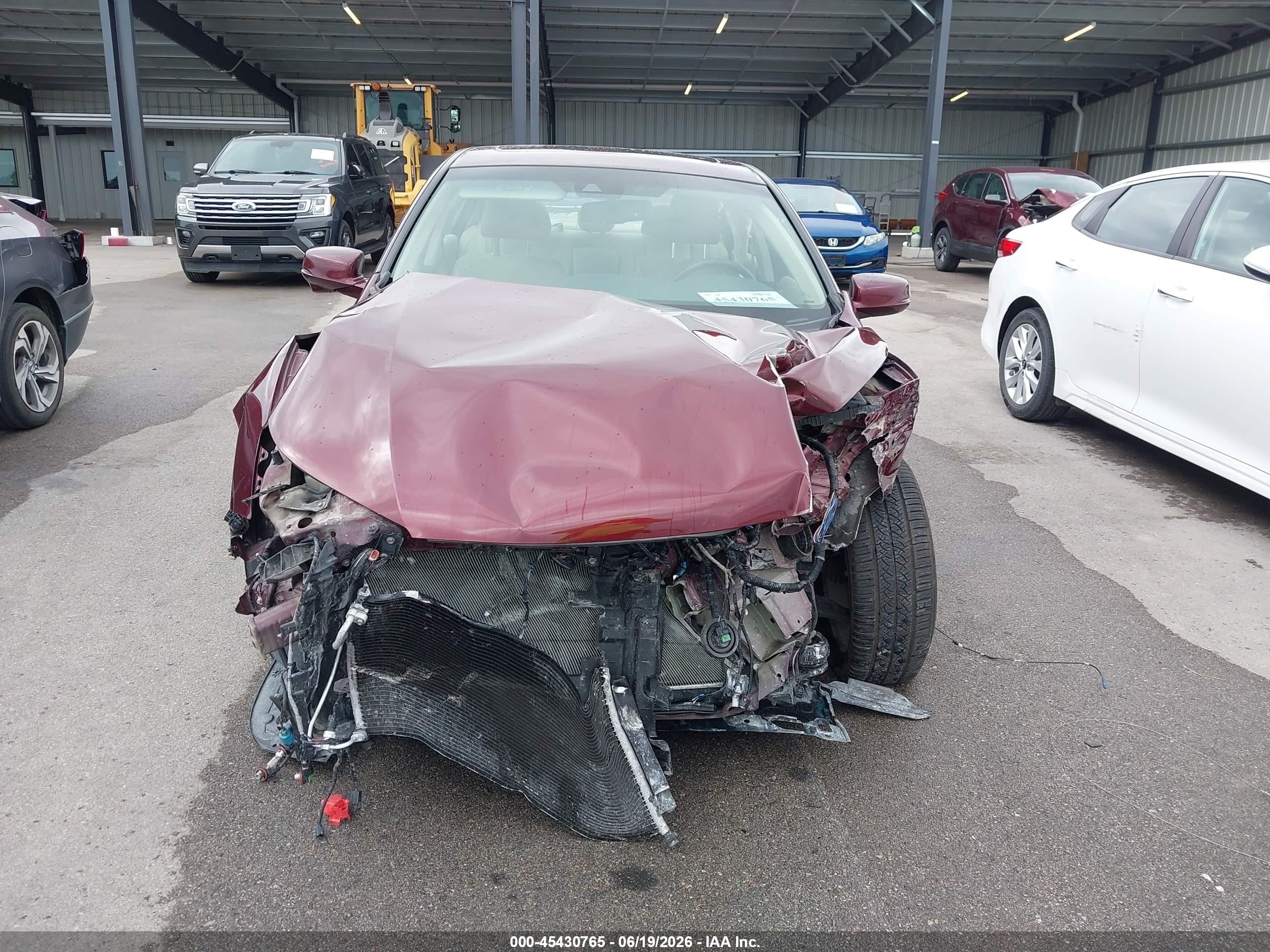 2013 Honda Accord Ex-l Maroon vin: 1HGCR2F8XDA018969