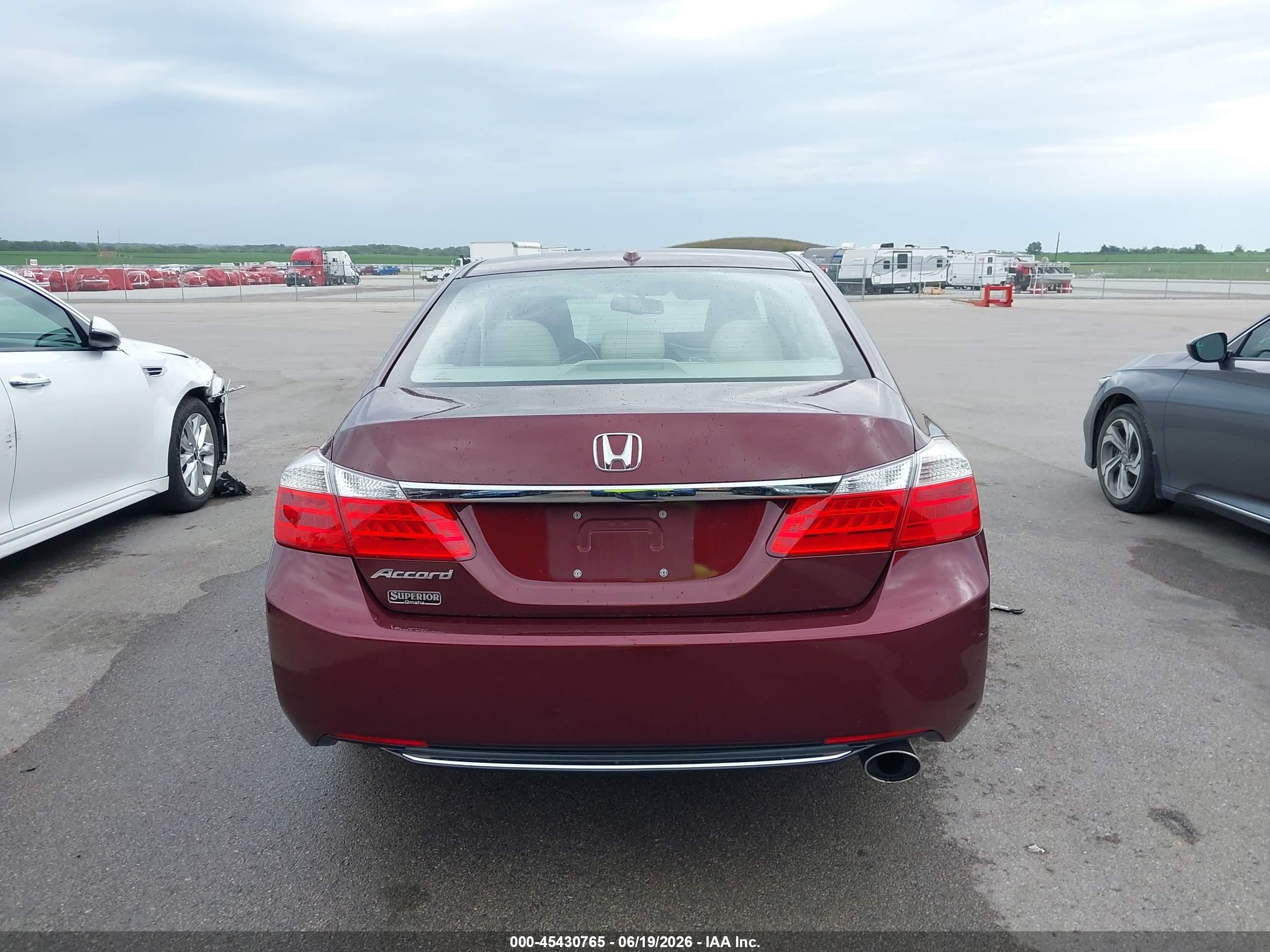 2013 Honda Accord Ex-l Maroon vin: 1HGCR2F8XDA018969