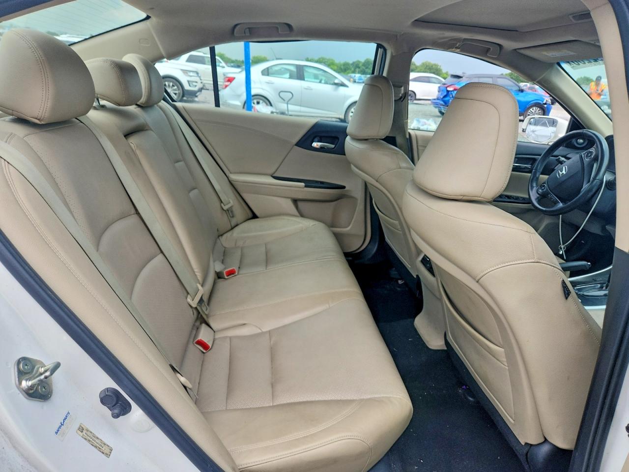 2013 Honda Accord Exl White vin: 1HGCR2F8XDA021368