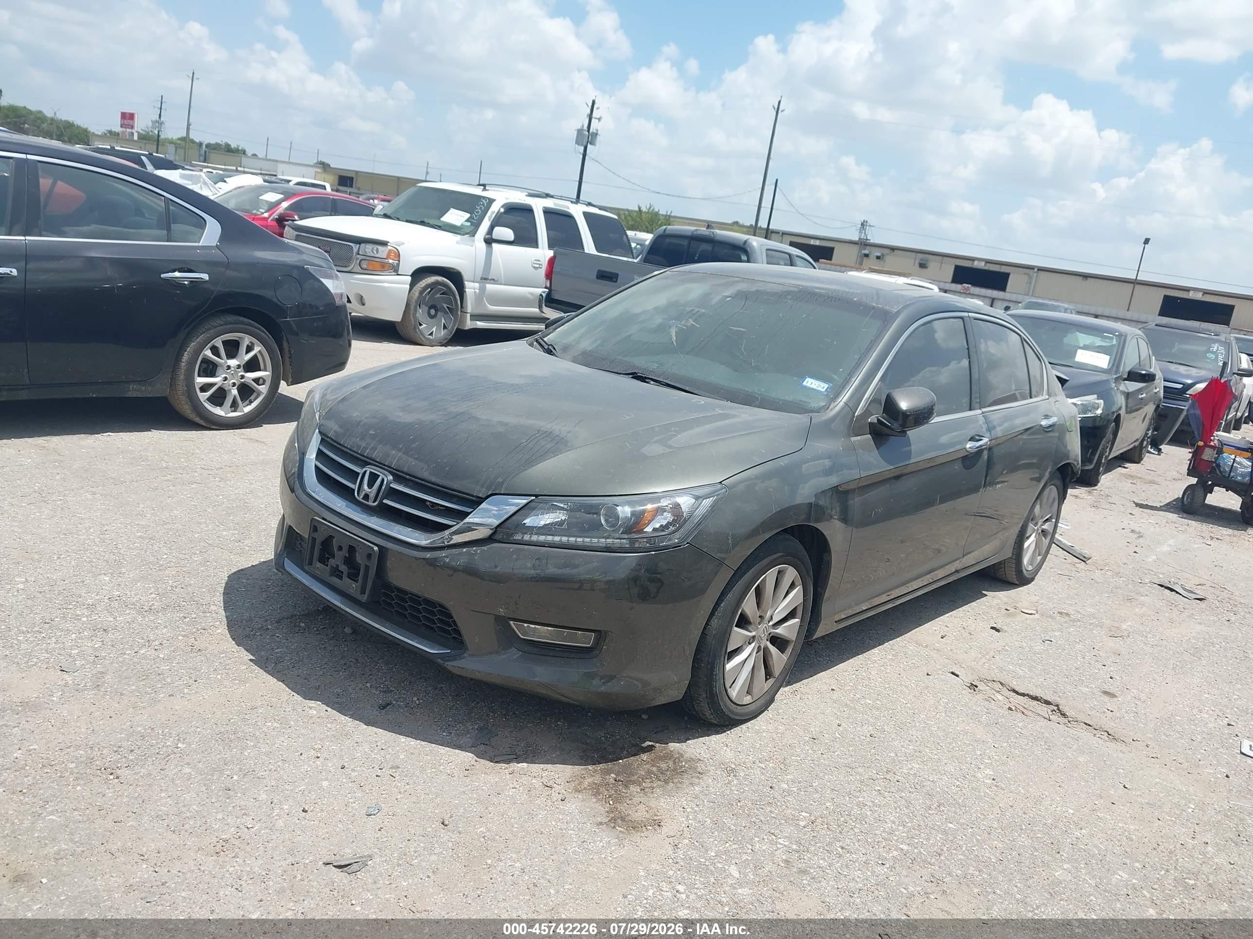 2013 Honda Accord Ex-l Gray vin: 1HGCR2F8XDA034315