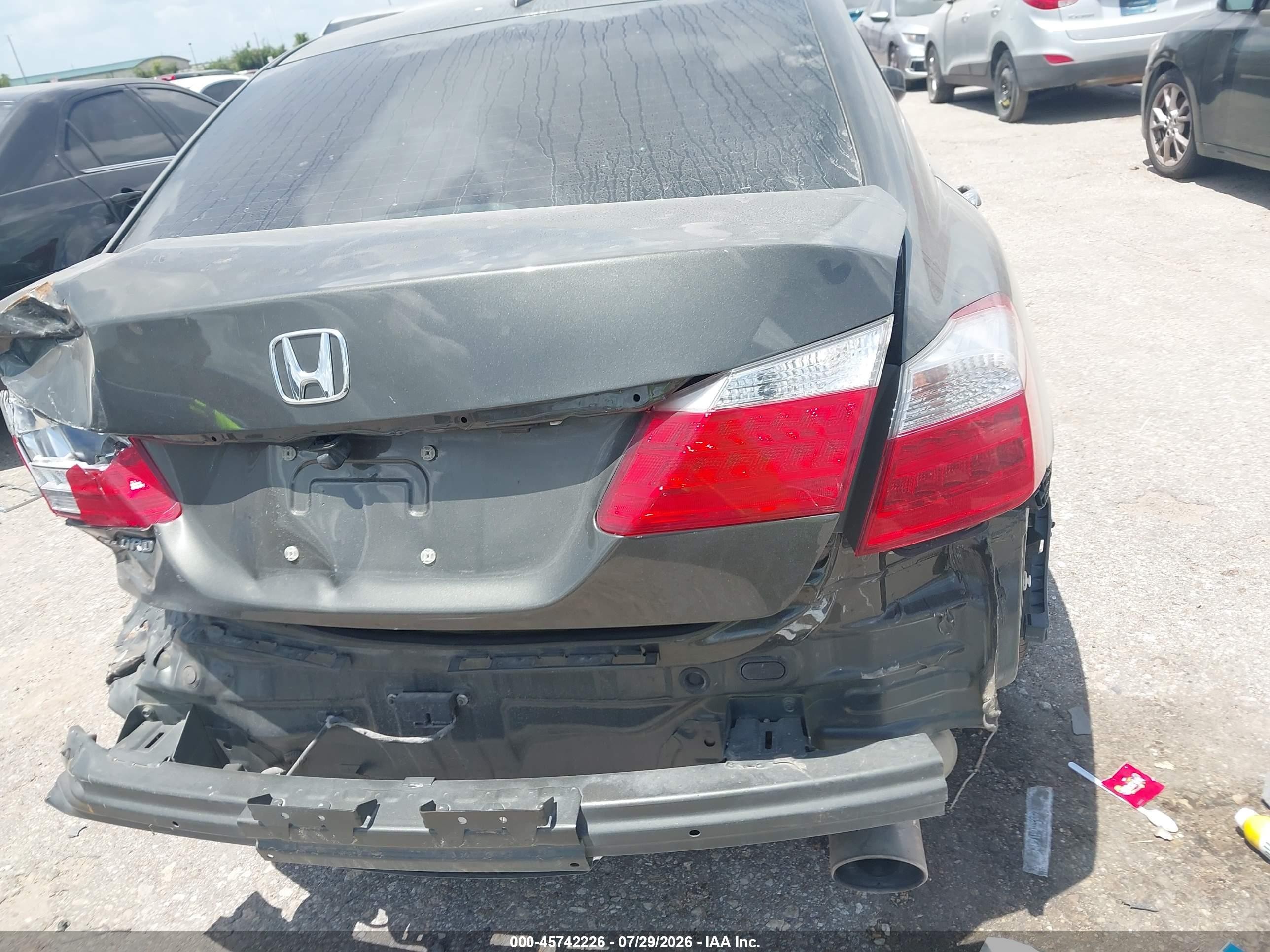 2013 Honda Accord Ex-l Gray vin: 1HGCR2F8XDA034315
