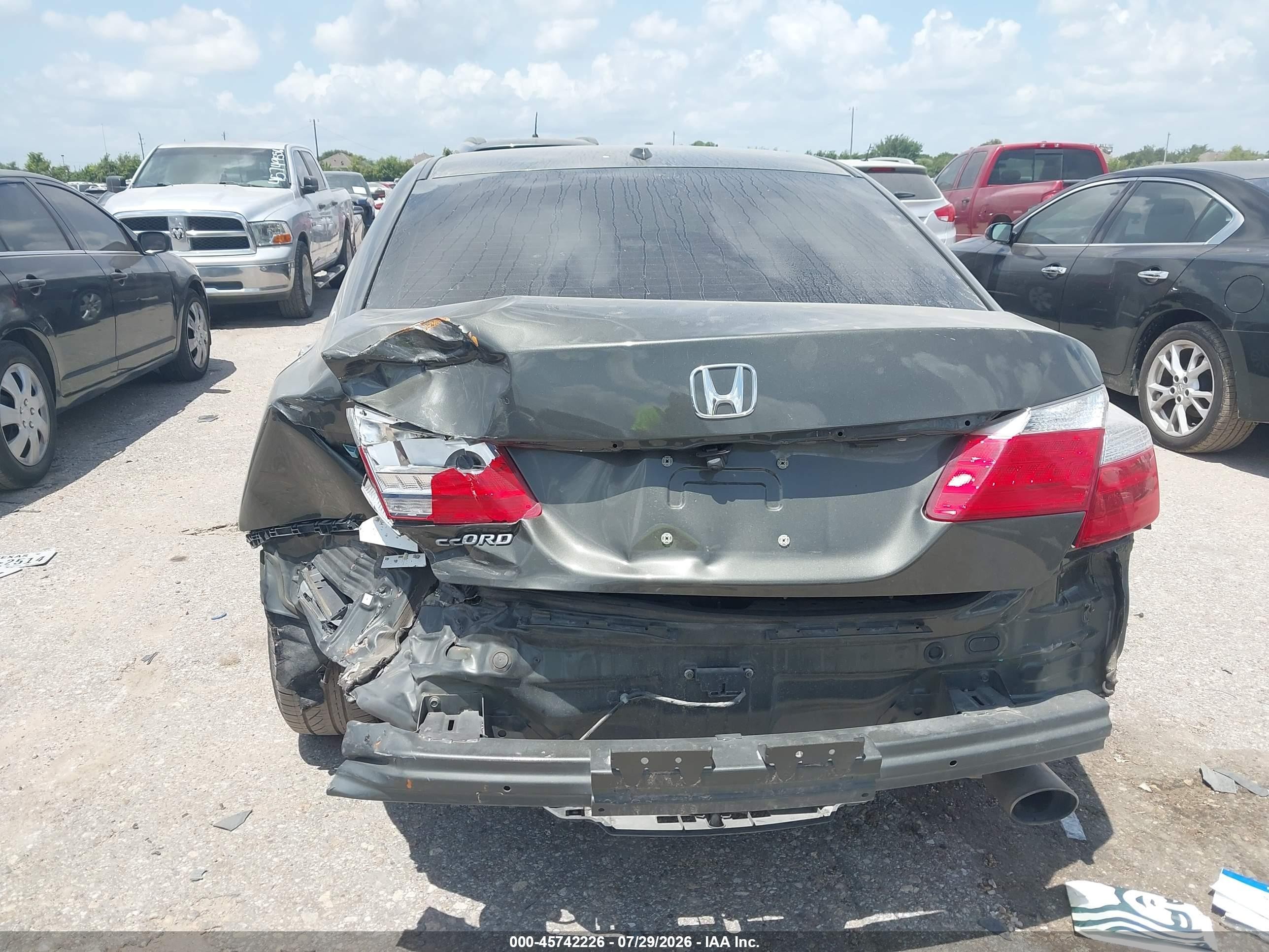 2013 Honda Accord Ex-l Gray vin: 1HGCR2F8XDA034315