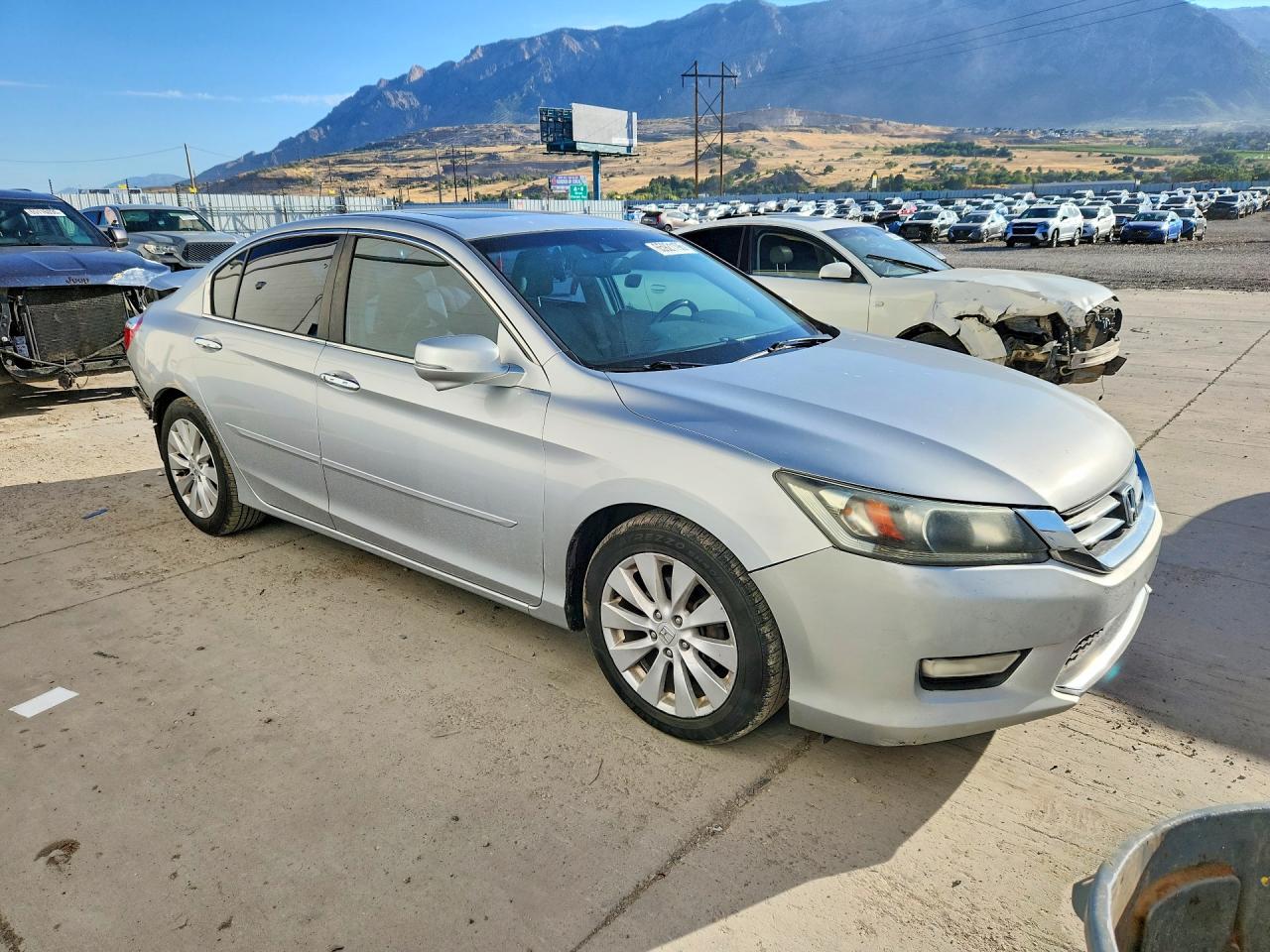 2013 Honda Accord Exl Silver vin: 1HGCR2F8XDA047274