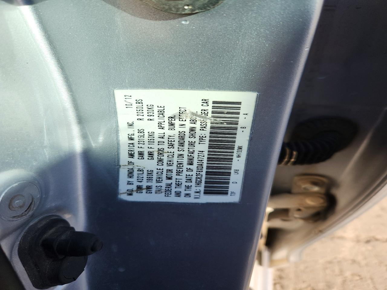 2013 Honda Accord Exl Silver vin: 1HGCR2F8XDA047274