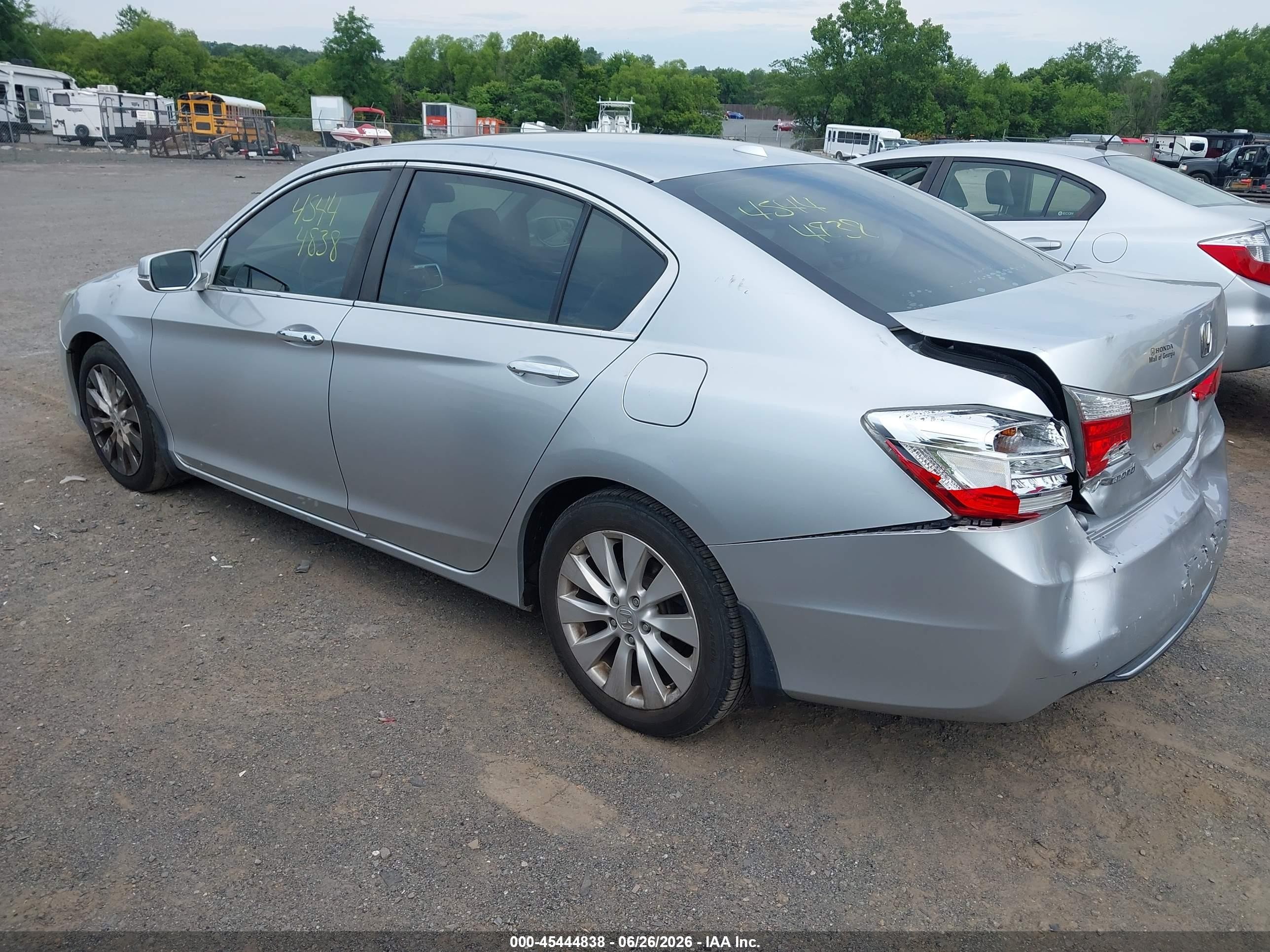 2013 Honda Accord Ex-l Silver vin: 1HGCR2F8XDA056279