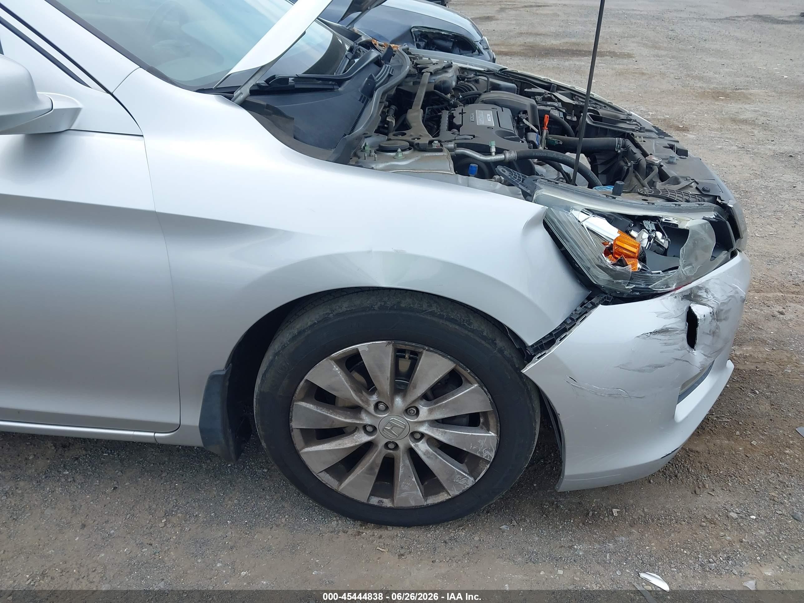 2013 Honda Accord Ex-l Silver vin: 1HGCR2F8XDA056279