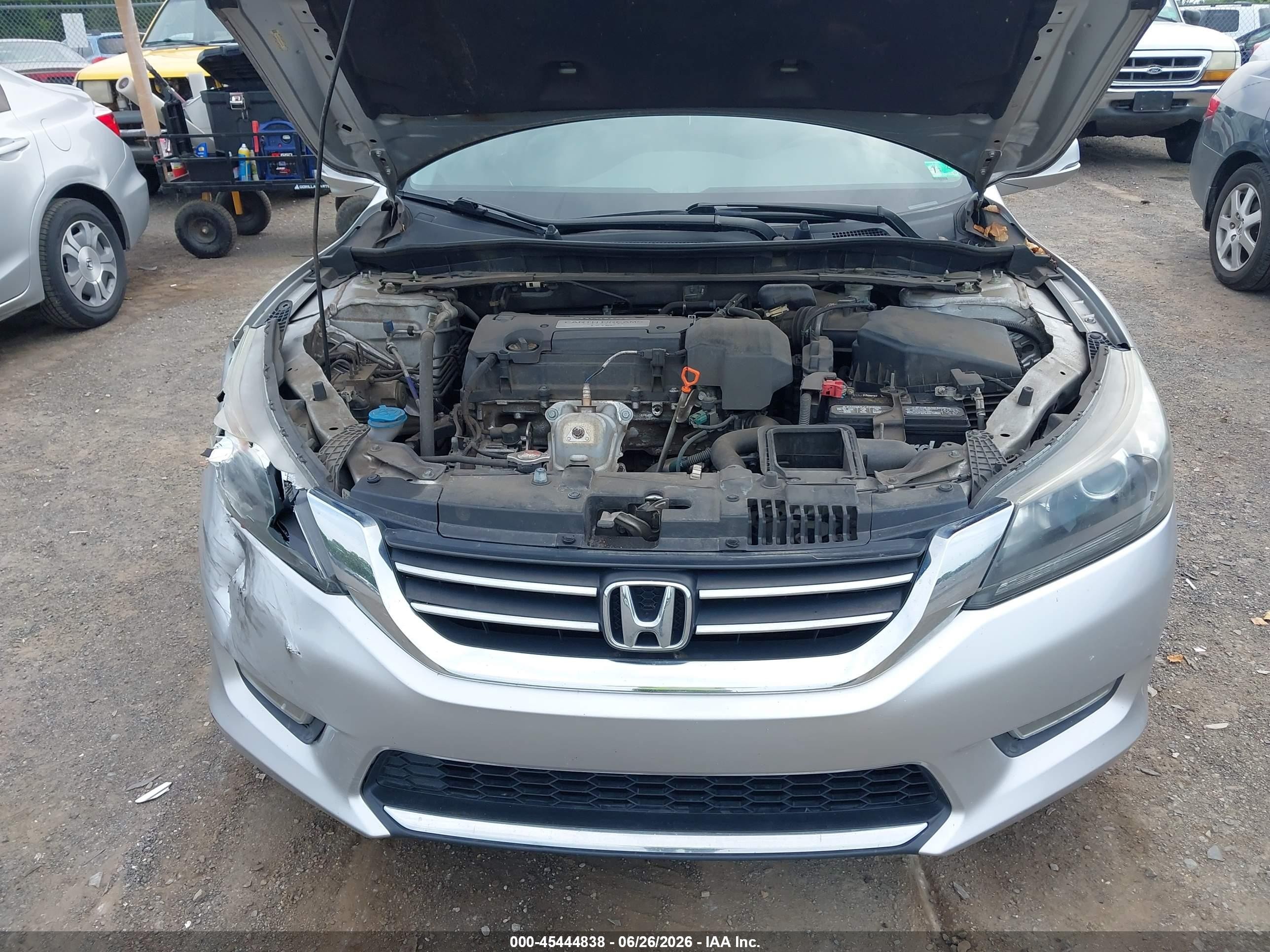 2013 Honda Accord Ex-l Silver vin: 1HGCR2F8XDA056279