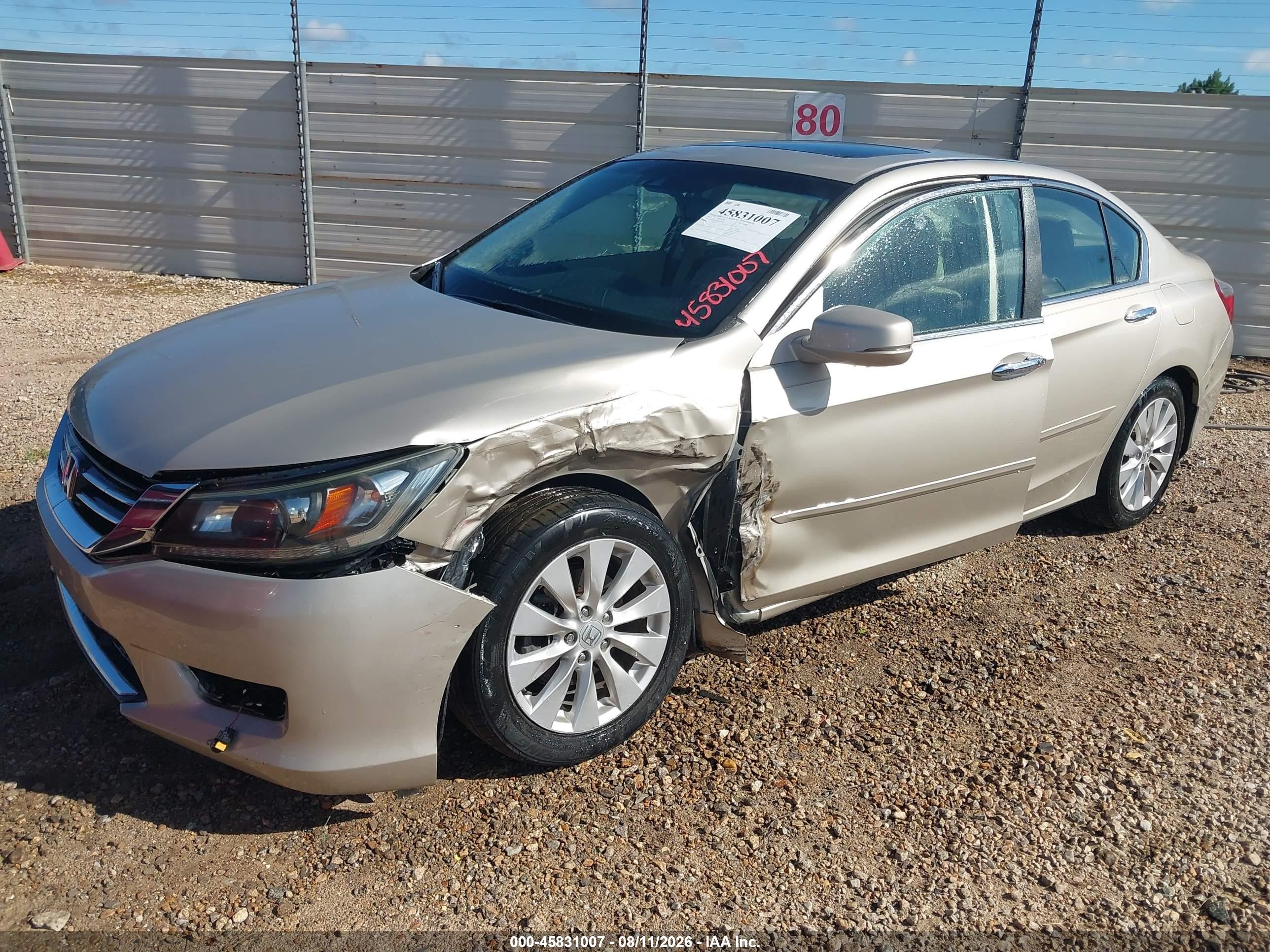 2013 Honda Accord Ex-l Brown vin: 1HGCR2F8XDA056850
