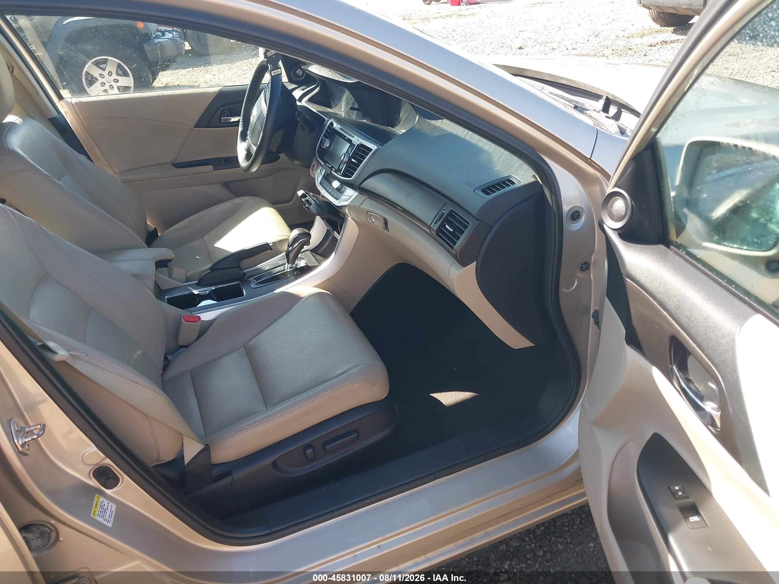 2013 Honda Accord Ex-l Brown vin: 1HGCR2F8XDA056850
