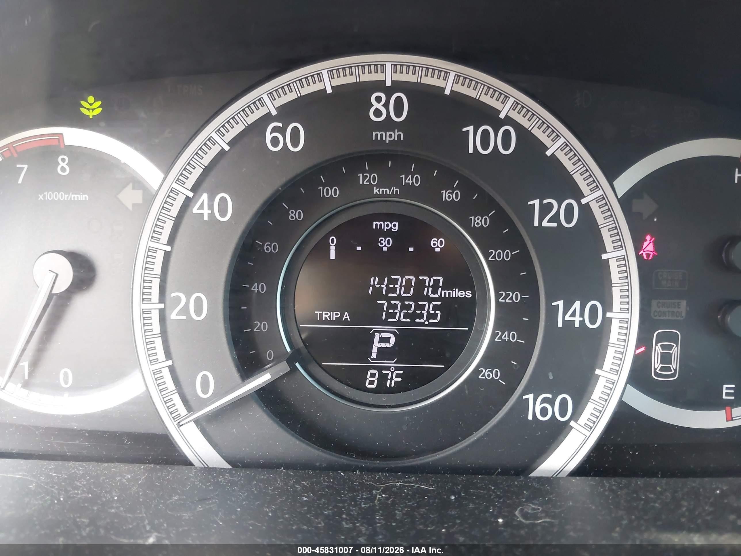 2013 Honda Accord Ex-l Brown vin: 1HGCR2F8XDA056850