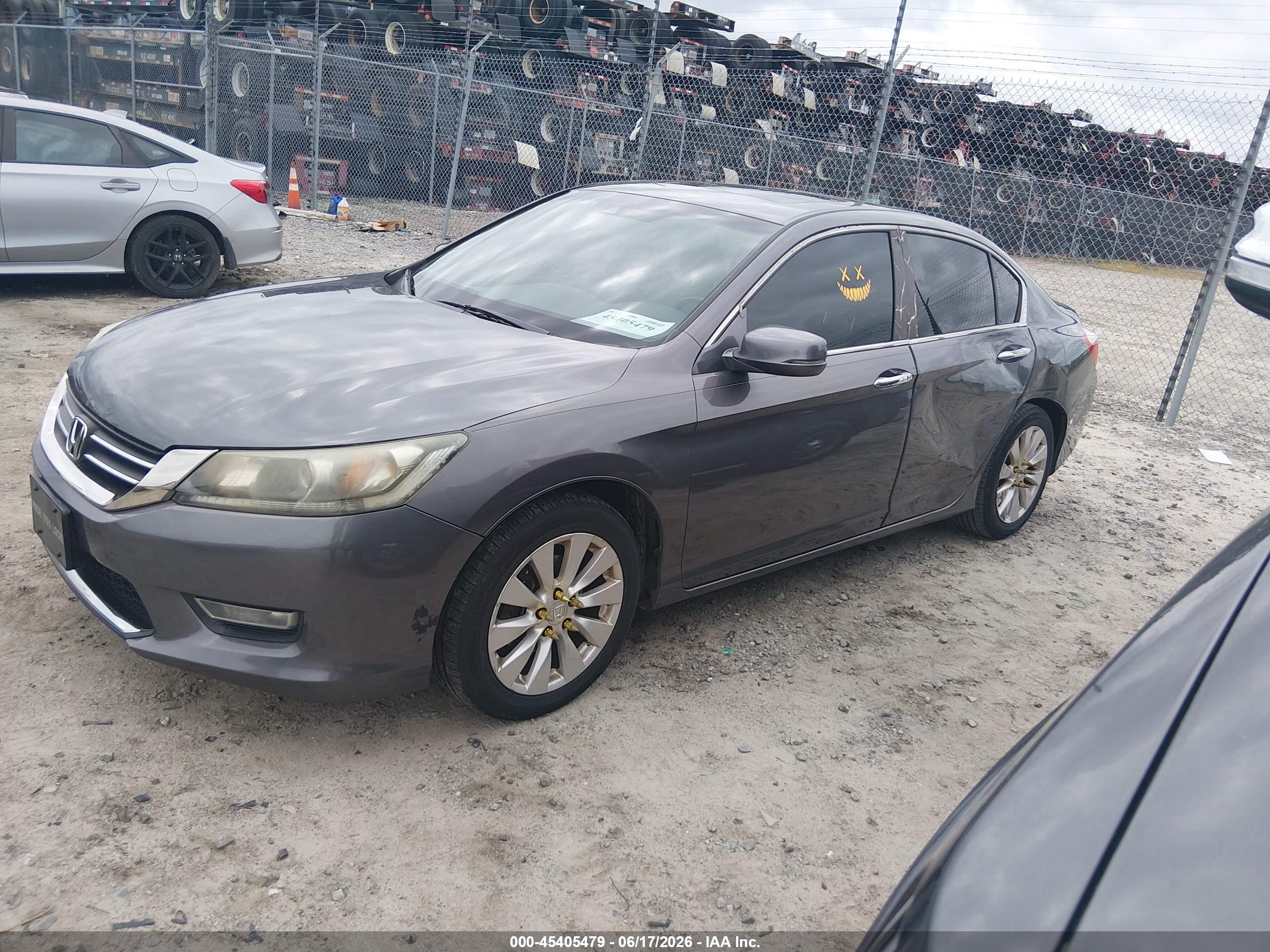 2013 Honda Accord Ex-l Gray vin: 1HGCR2F8XDA063300