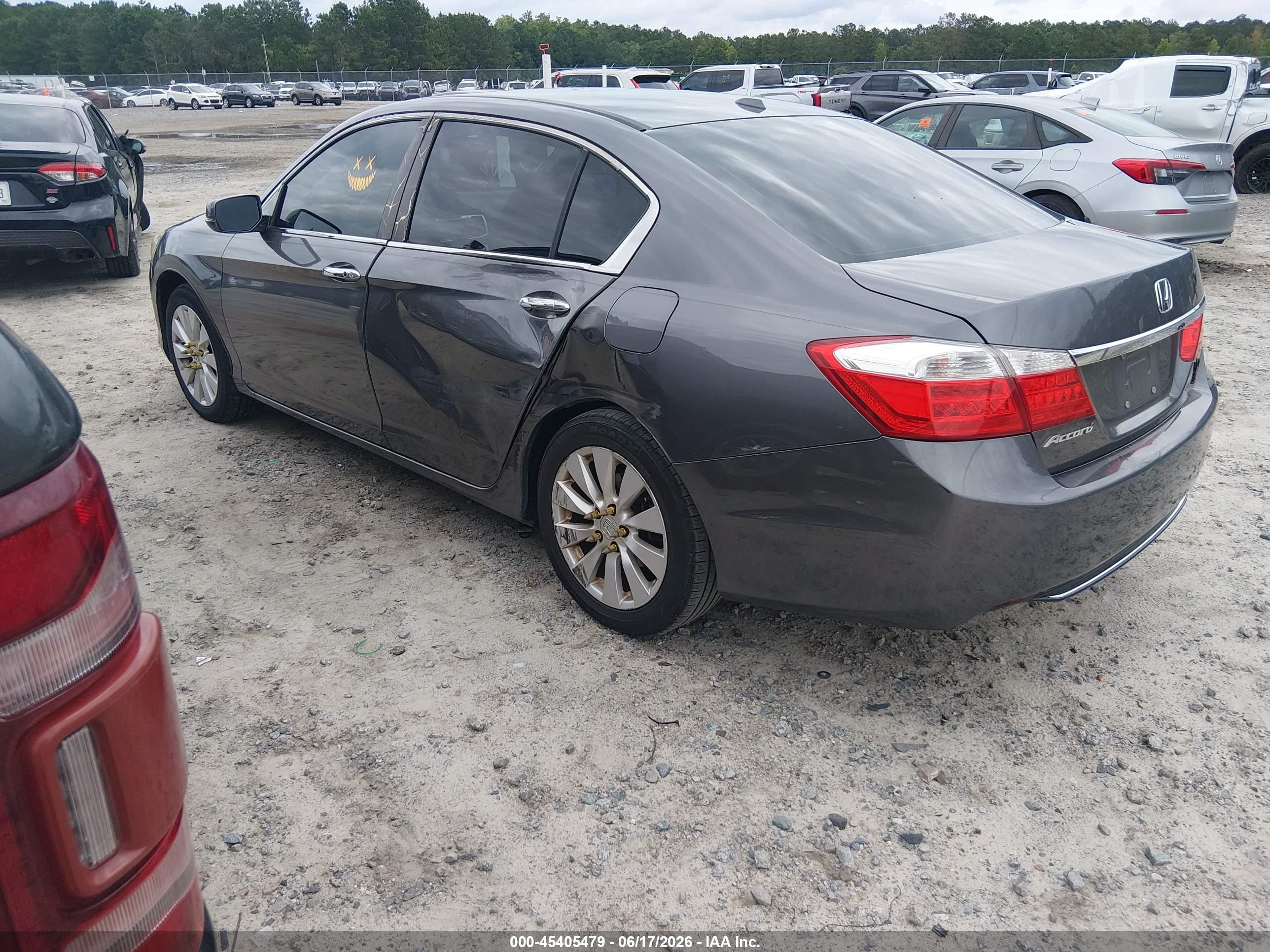 2013 Honda Accord Ex-l Gray vin: 1HGCR2F8XDA063300