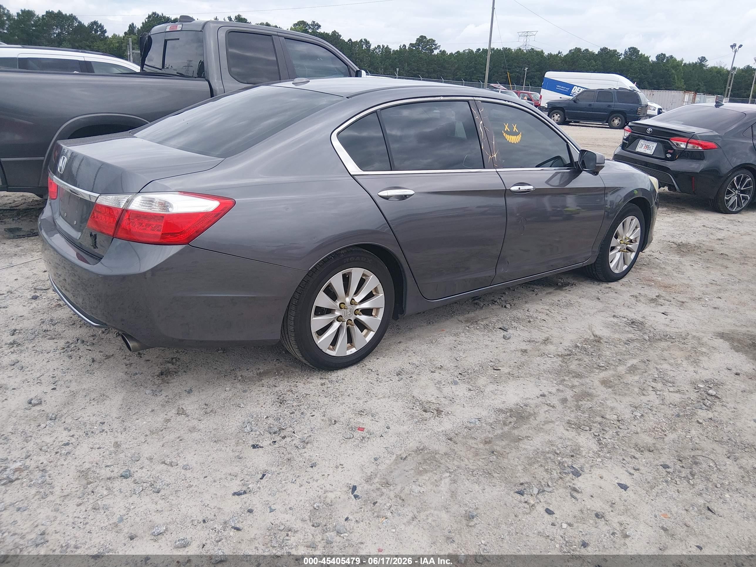 2013 Honda Accord Ex-l Gray vin: 1HGCR2F8XDA063300