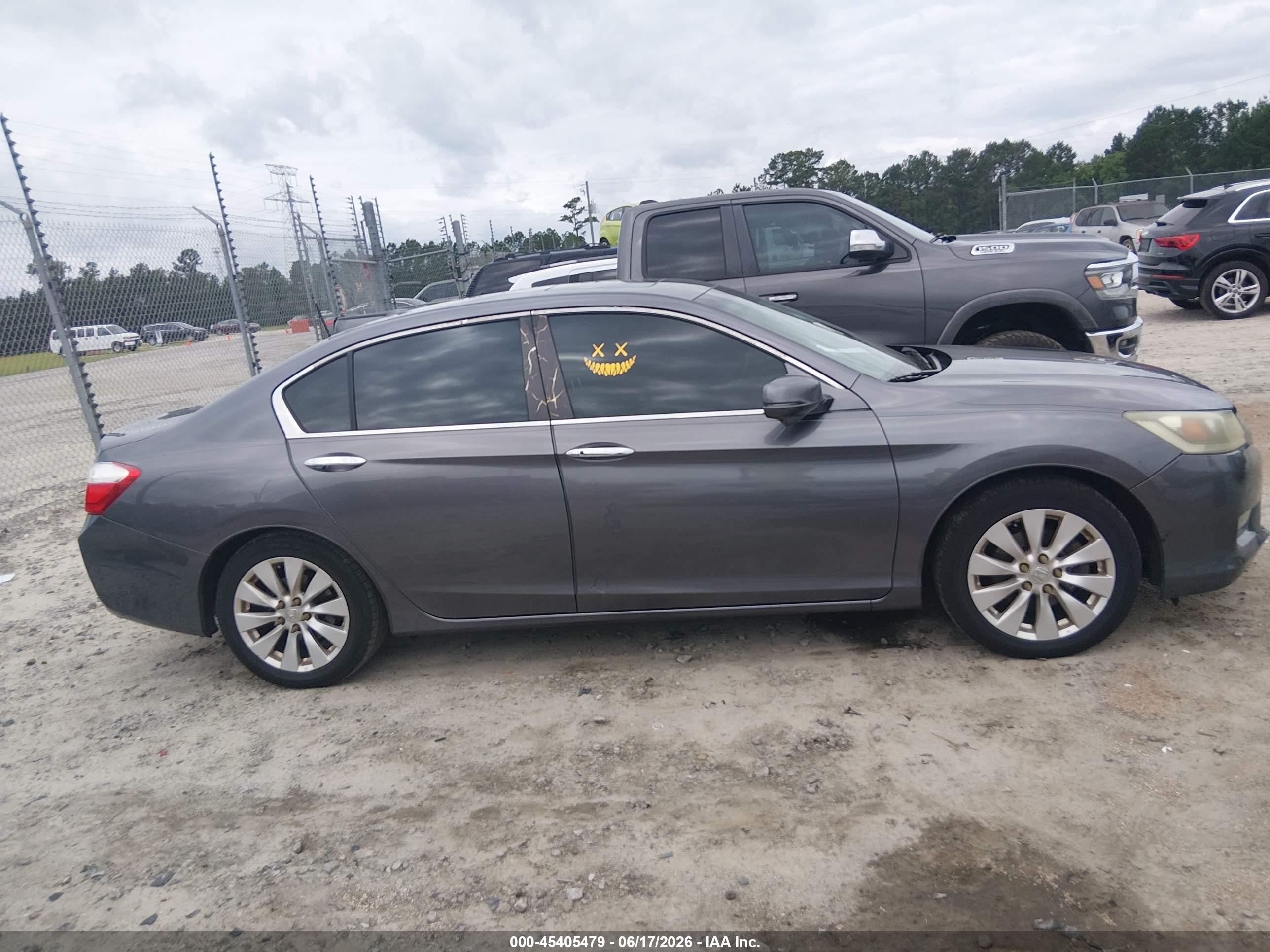 2013 Honda Accord Ex-l Gray vin: 1HGCR2F8XDA063300