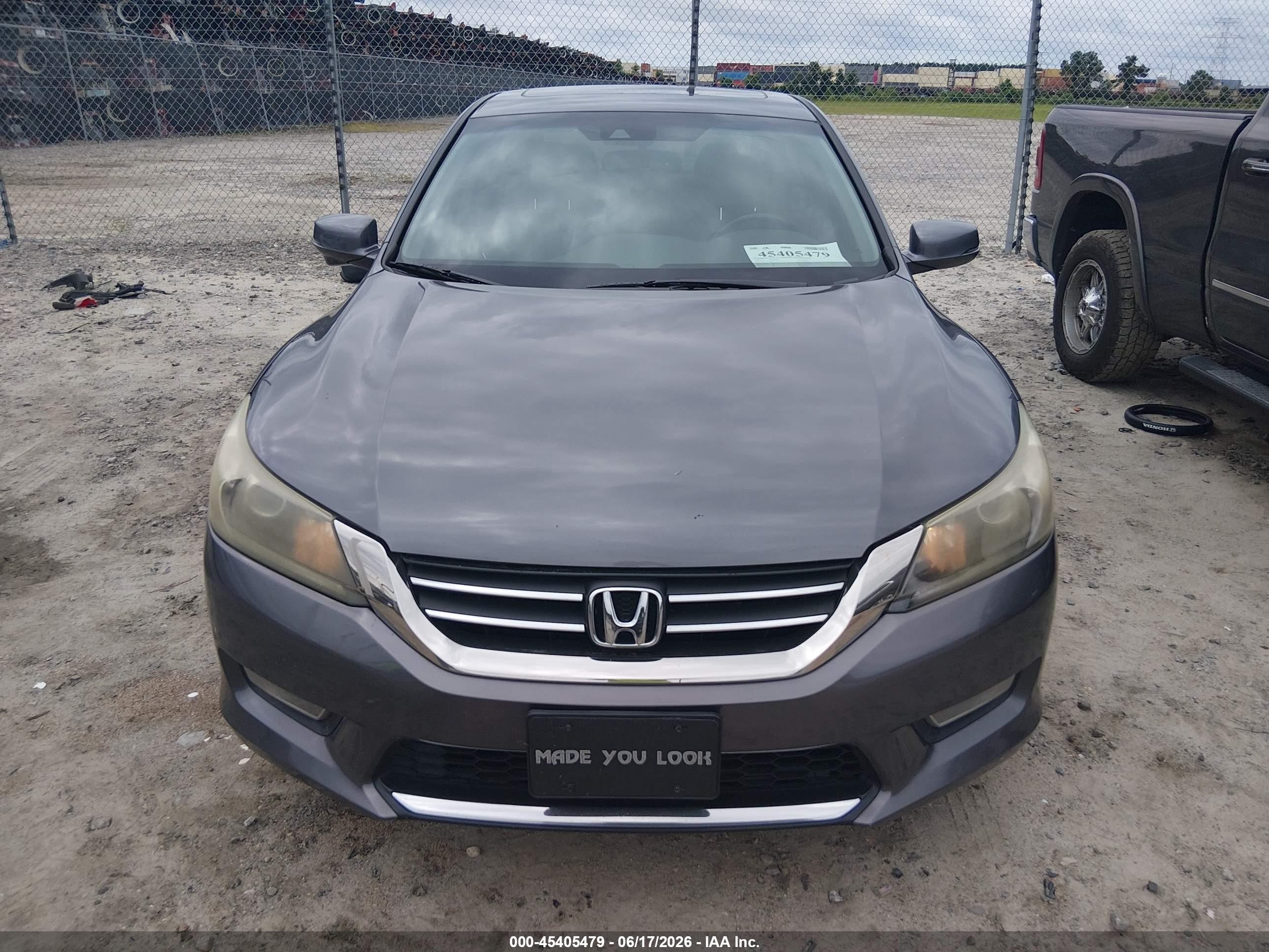 2013 Honda Accord Ex-l Gray vin: 1HGCR2F8XDA063300