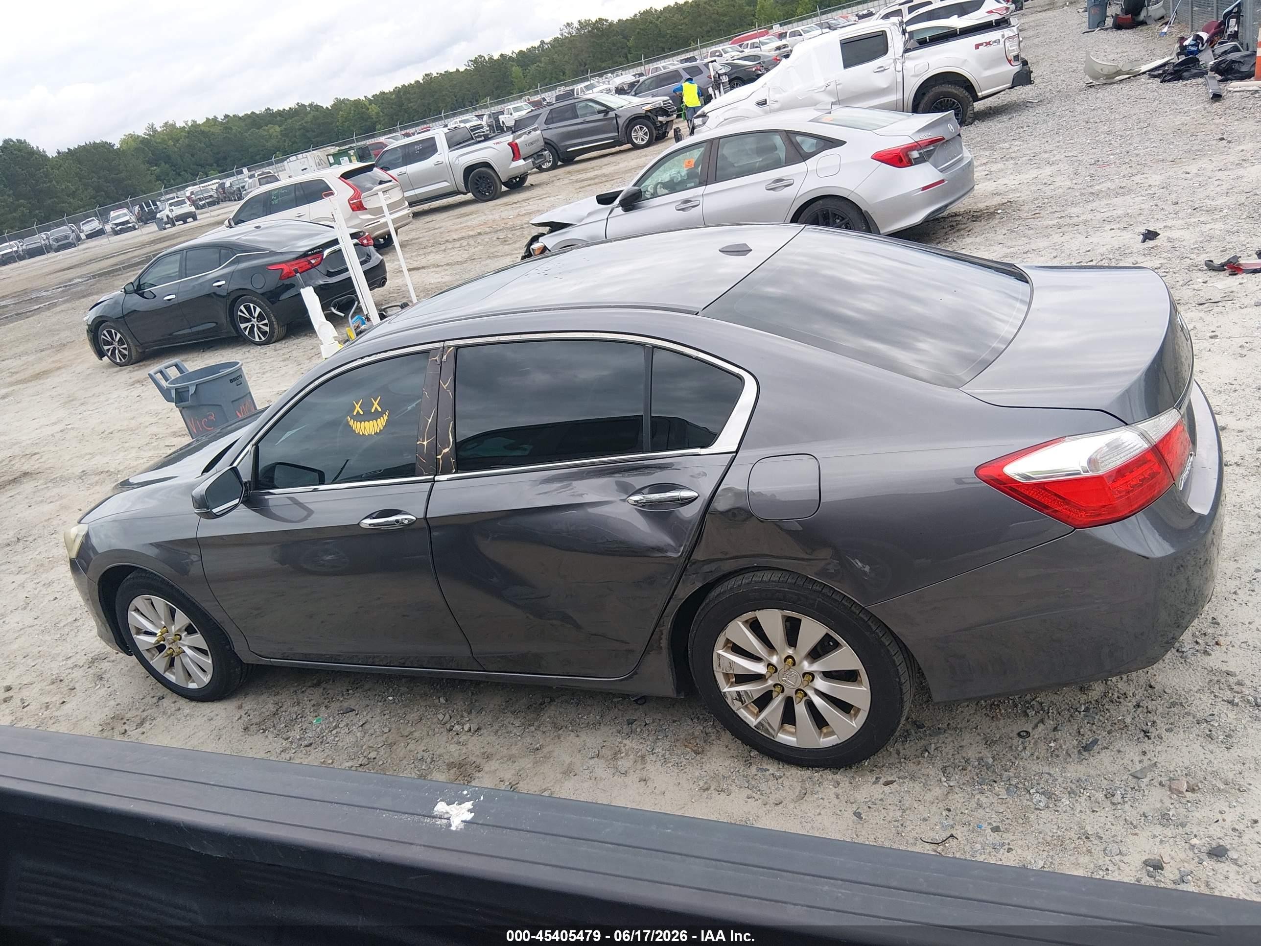2013 Honda Accord Ex-l Gray vin: 1HGCR2F8XDA063300