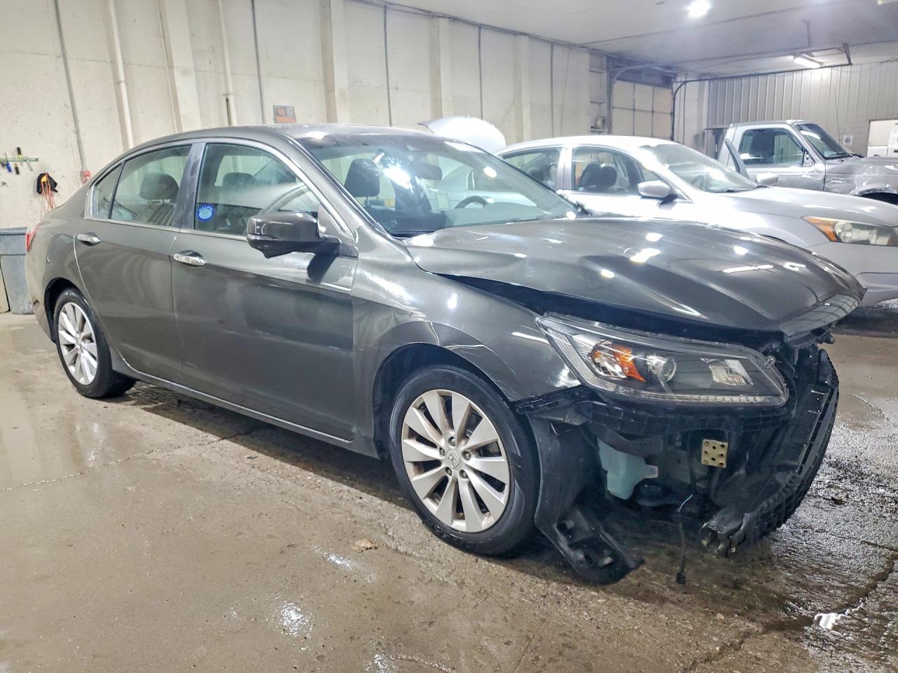 2013 Honda Accord Exl Gray vin: 1HGCR2F8XDA064303