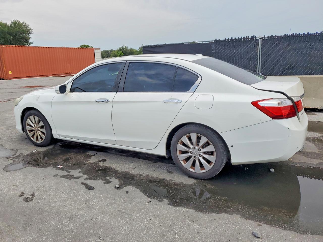 2013 Honda Accord Exl White vin: 1HGCR2F8XDA077763