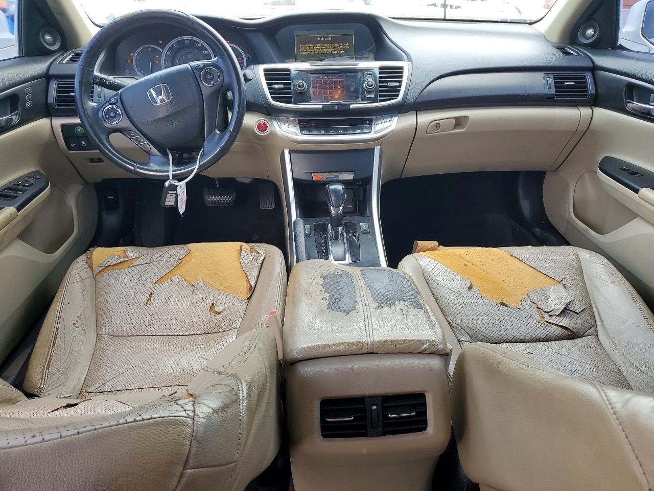 2013 Honda Accord Exl White vin: 1HGCR2F8XDA077763