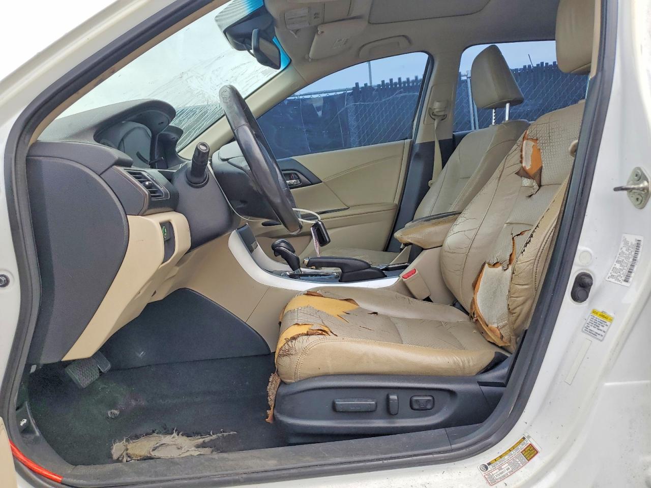 2013 Honda Accord Exl White vin: 1HGCR2F8XDA077763