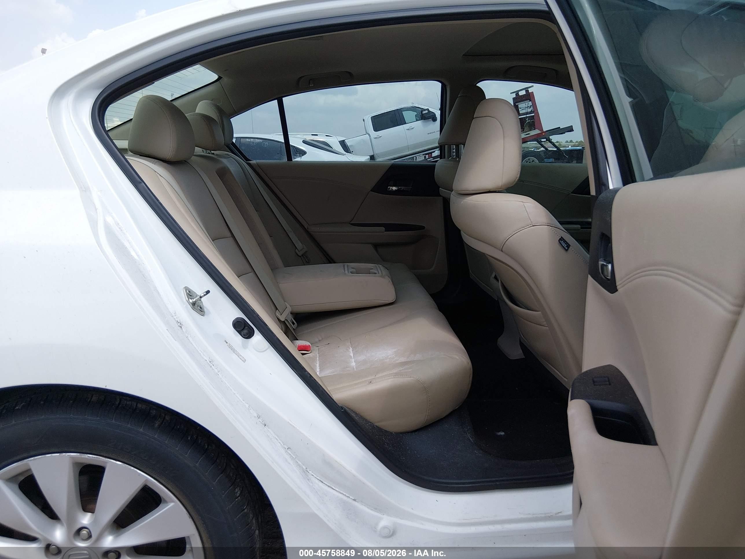 2013 Honda Accord Ex-l White vin: 1HGCR2F8XDA090271