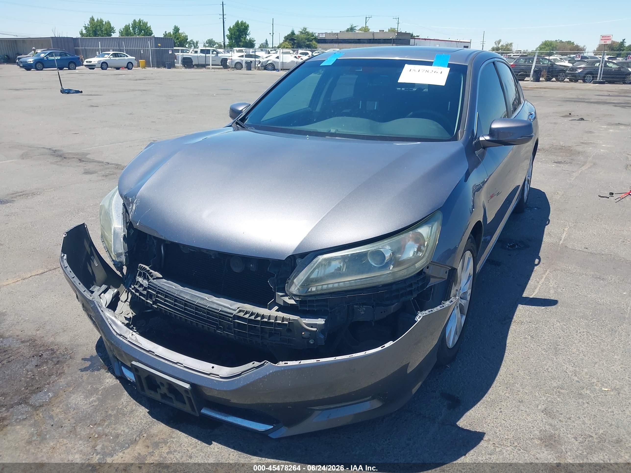 2013 Honda Accord Ex-l Серый vin: 1HGCR2F8XDA090738